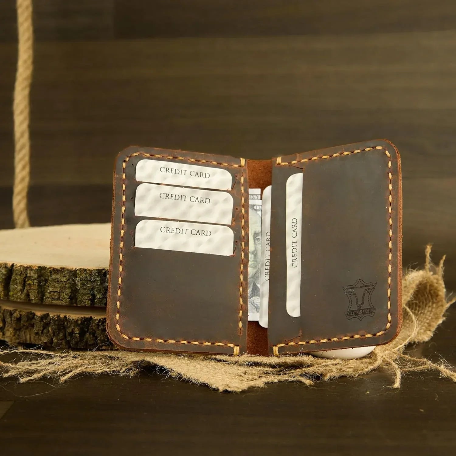 Handmade, Leather Card Wallet, Minimalist Leather Wallet, Bifold Wallet, Front Pocket Wallet, Handmade Leather Card Holder, Leather Wallet for Men, Slim Wallet, Card Wallet - Handmade Lifestyle Shop