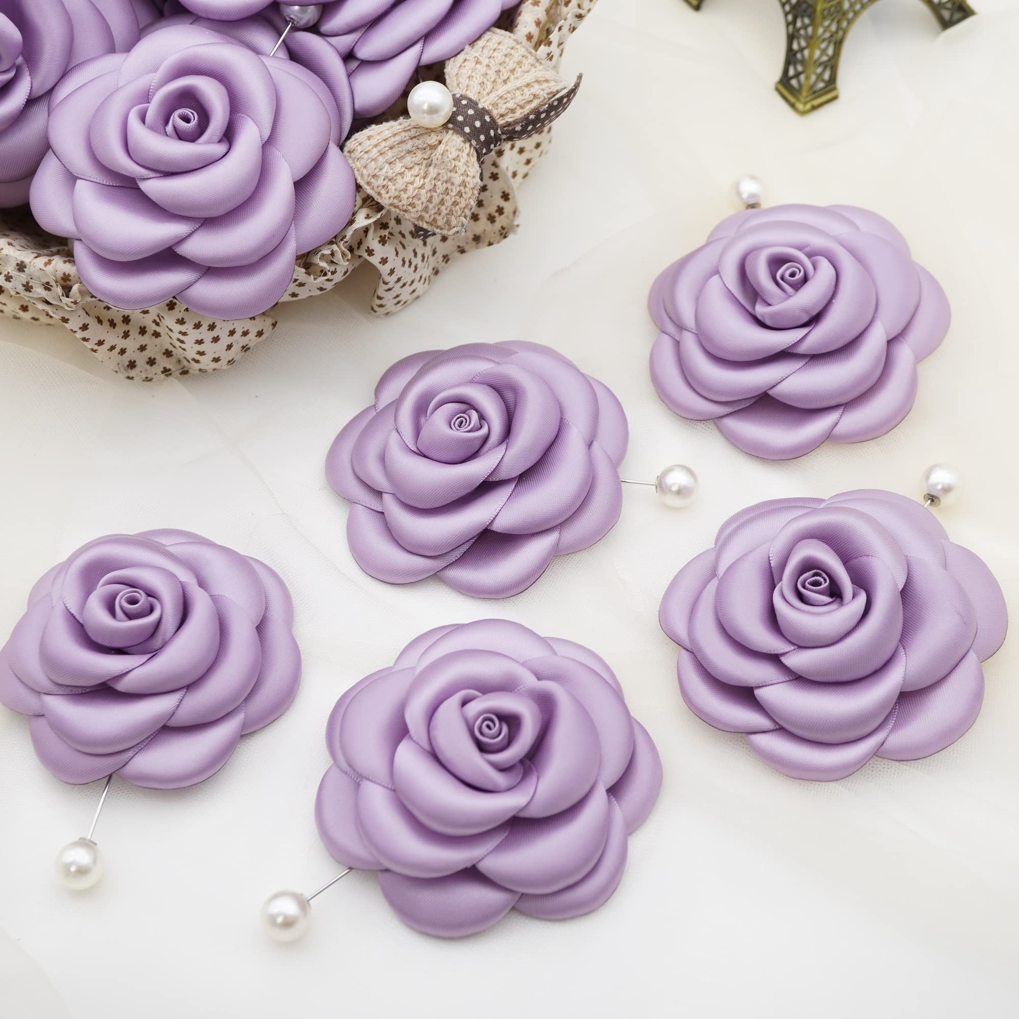 Silk Rose Flower Pin Brooch By NhanDo Handmade – COLOURFUL Floral Brooch Pin, Handmade Gift Ideas, Gift for her, Gift For Mom, Bridesmaid gift, valentines day gifts