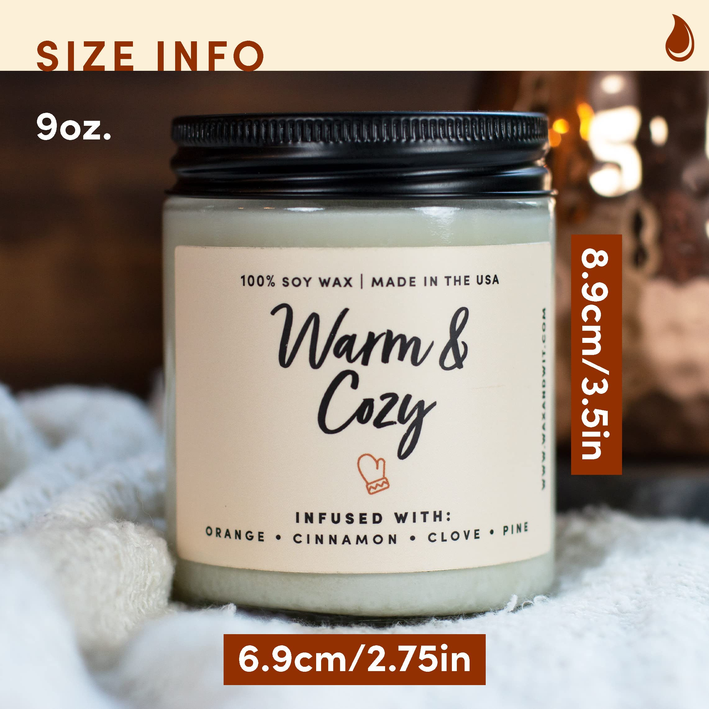 Wax & Wit Cinnamon Rolls Fall Candles for Home Scented – Cinnamon and Buttercream Frosting – Perfect Home Décor Gifts for Autumn, Holiday, Christmas, Winter - 9oz, Soy Wax, 50 Hour Burn