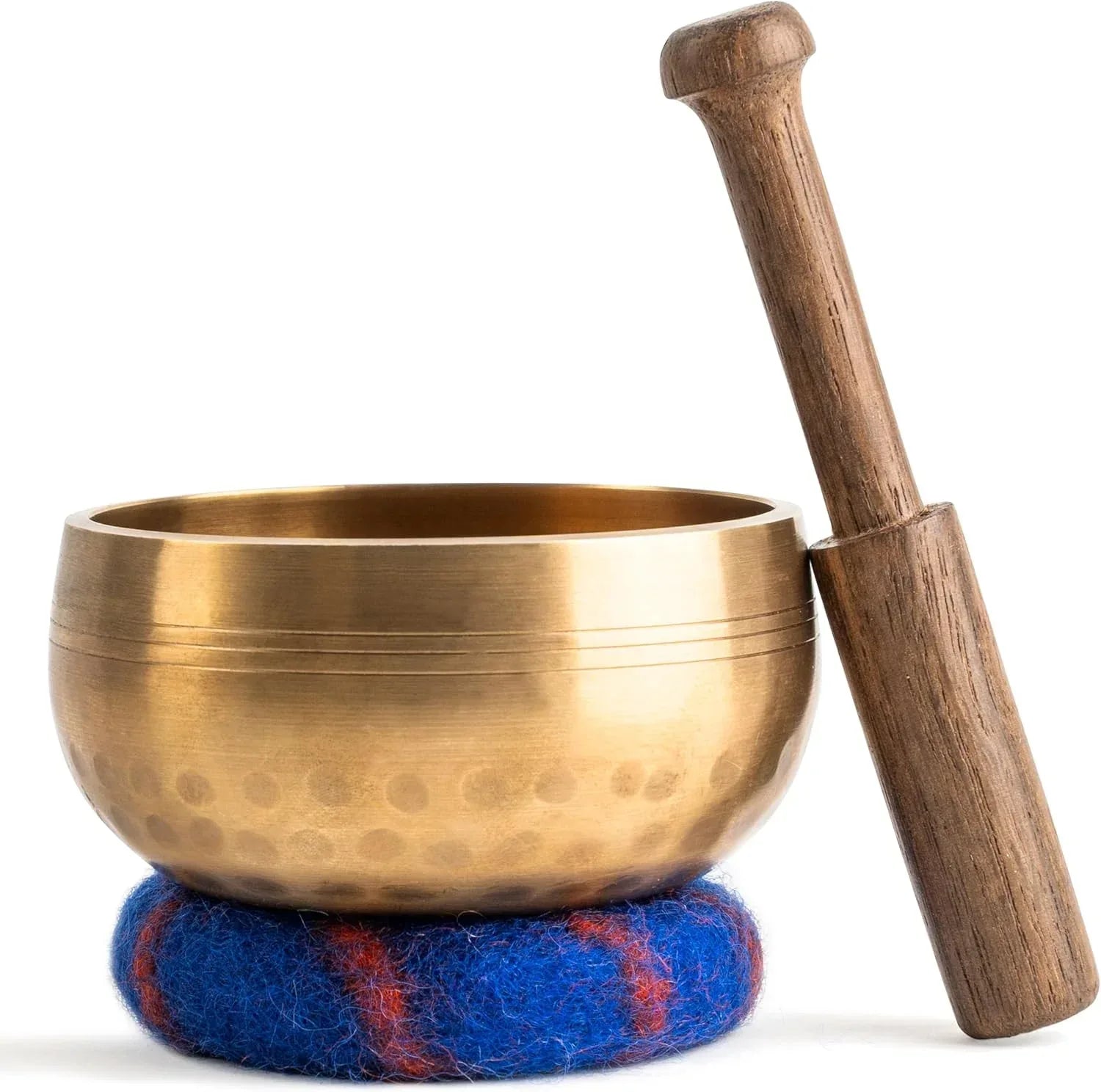 Handcrafted Tibetan Singing Bowl Set – 3.5” Sound Bowl for Meditation, Sound Healing & Yoga – Healing Instrument with Wooden Striker & Cushion – Authentic Hand-Hammered in Nepal - Handmade Lifestyle Shop
