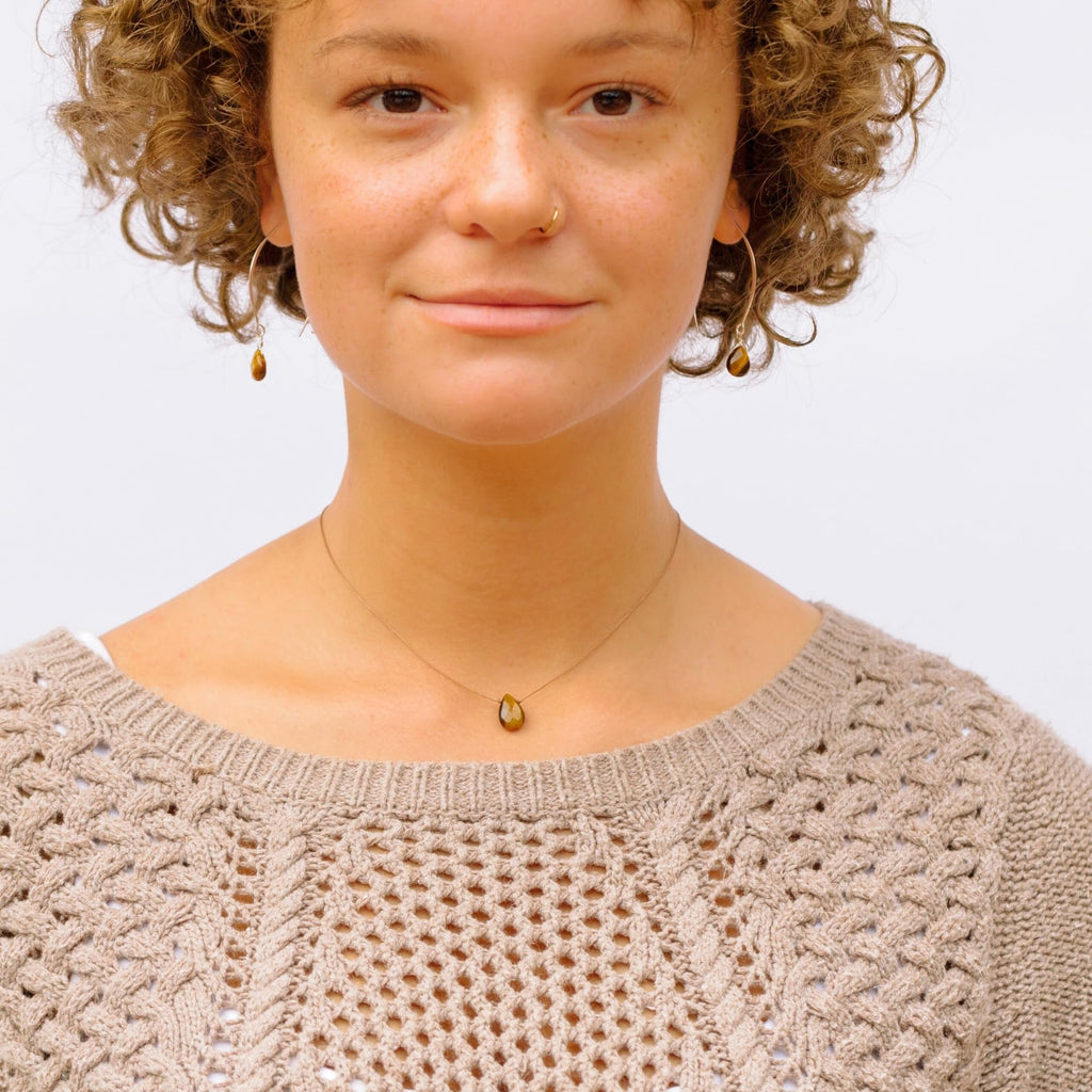 SoulKu Handcrafted Necklace, Empowerment Jewelry With Healing Crystal, Inspirational Jewelry For Women, Mom & Sister Gifts, 2" Extender With Lobster Clasp, 16" Nylon Cord