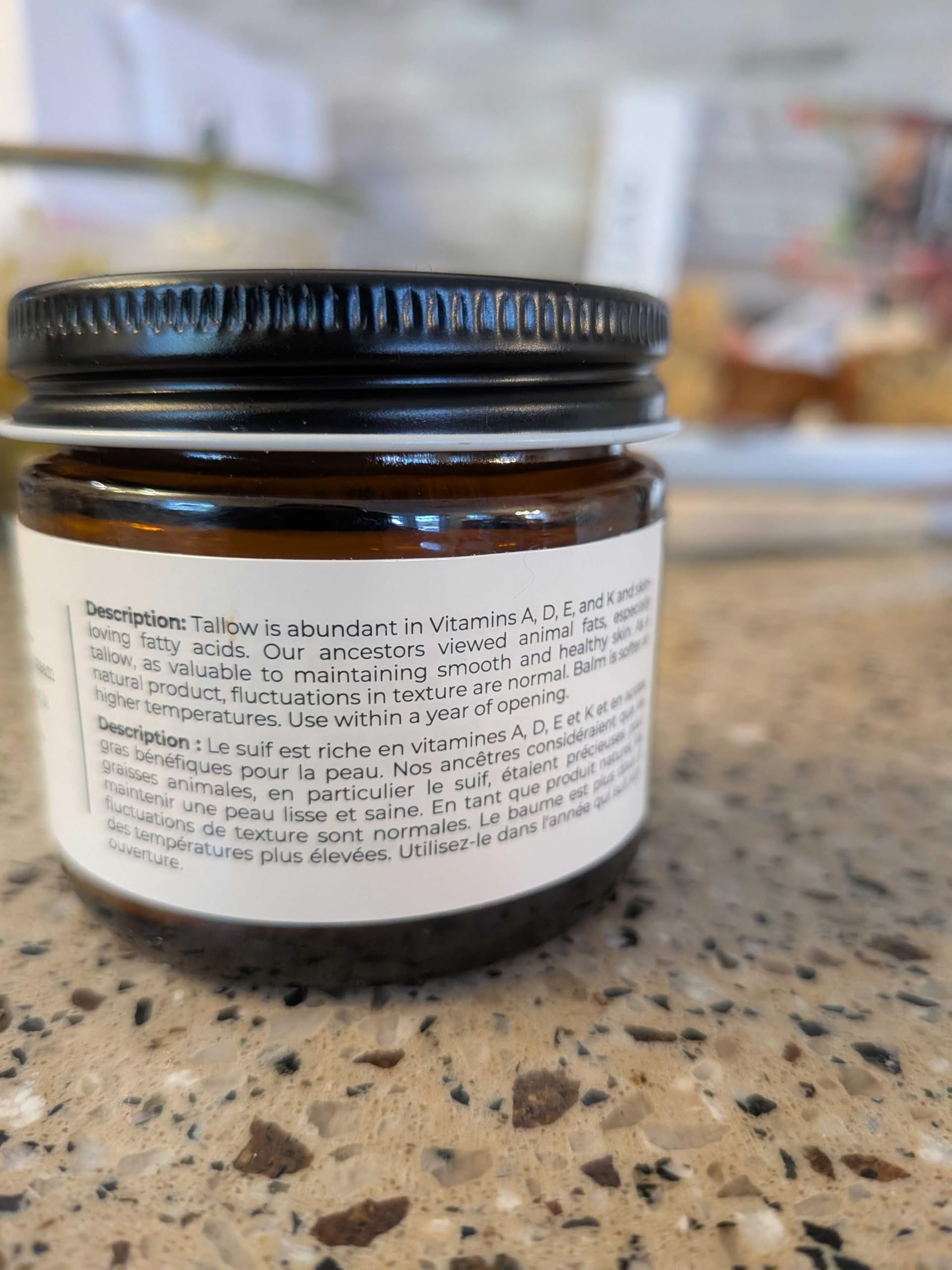 Hearth and Homestead: Handmade Whipped Tallow Balm (Unscented/Herb-Infused) - Organic Body Butter with Infused Olive Oil, for Eczema, Rosacea, Baby - 1.3 oz