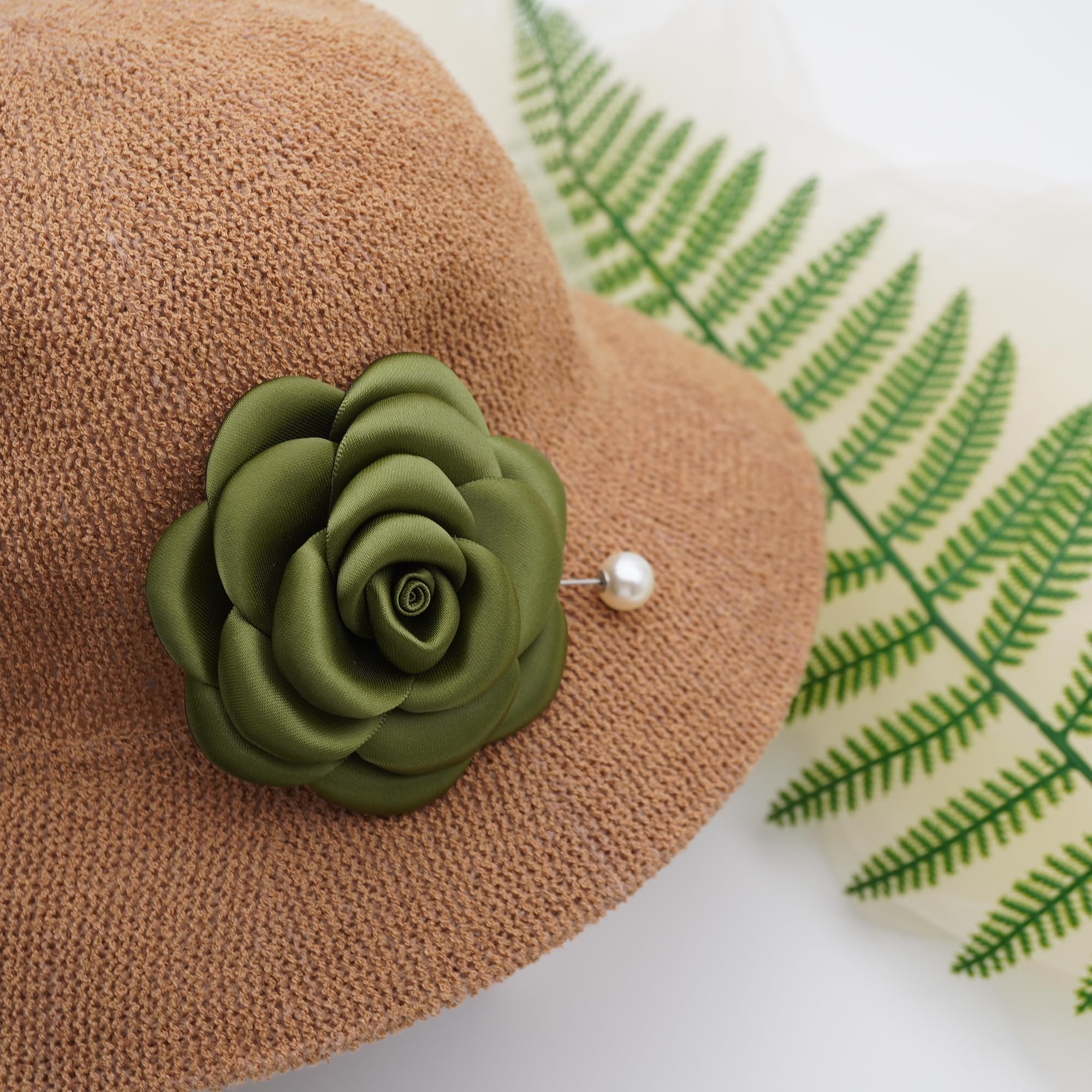 Silk Rose Flower Pin Brooch By NhanDo Handmade – COLOURFUL Floral Brooch Pin, Handmade Gift Ideas, Gift for her, Gift For Mom, Bridesmaid gift, valentines day gifts