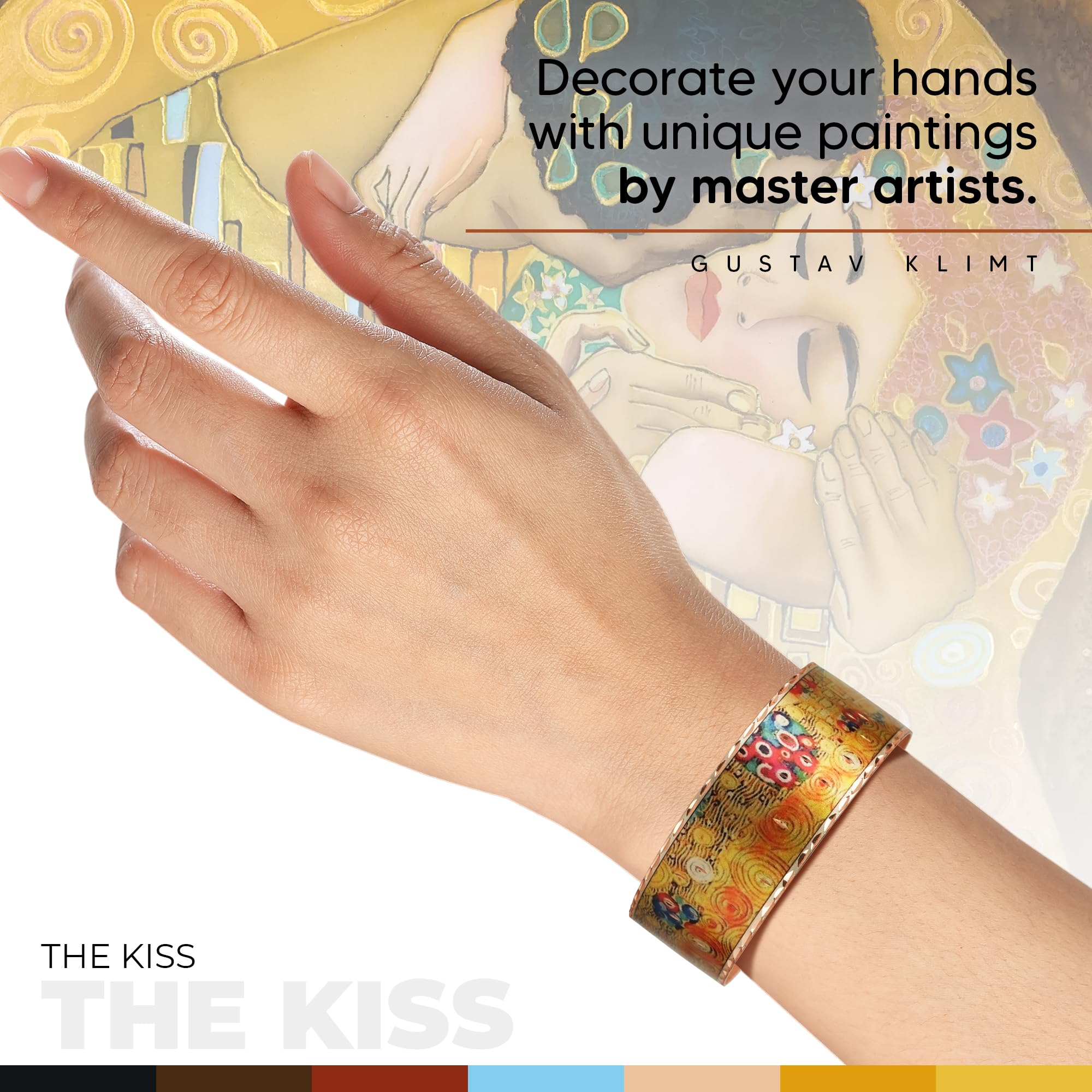 Moreni Copper Bracelet for Women with Wooden Gift Box – Art-Inspired Elegant & Timeless Handmade Jewelry Gift