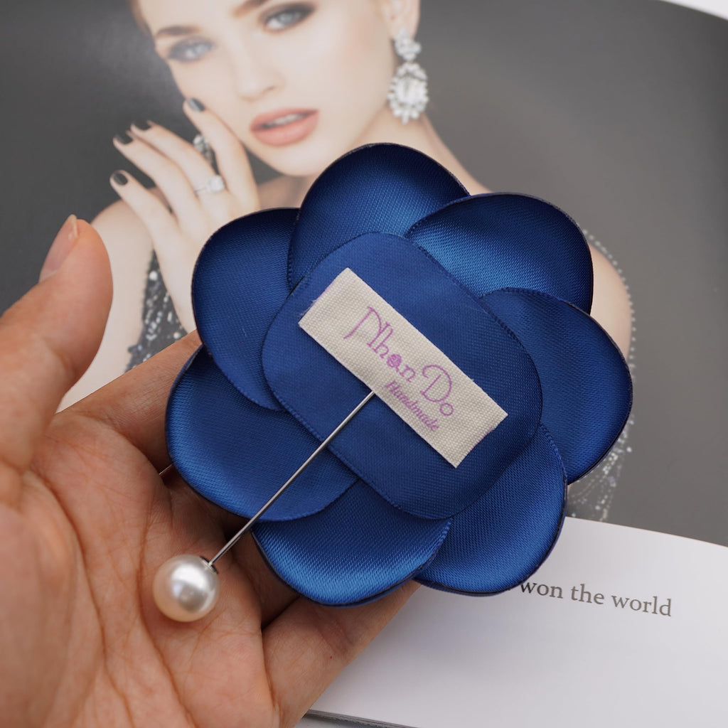 Silk Rose Flower Pin Brooch By NhanDo Handmade – COLOURFUL Floral Brooch Pin, Handmade Gift Ideas, Gift for her, Gift For Mom, Bridesmaid gift, valentines day gifts