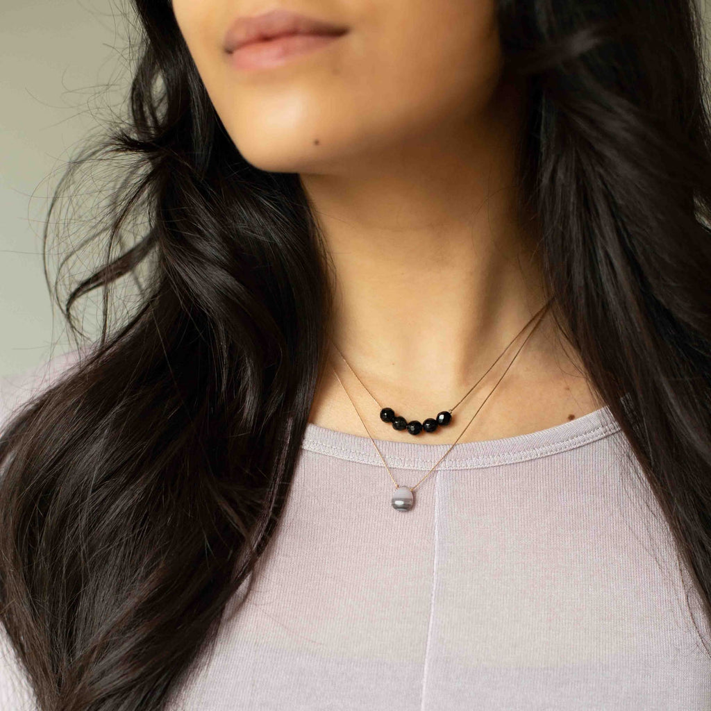 SoulKu Handcrafted Necklace, Empowerment Jewelry With Healing Crystal, Inspirational Jewelry For Women, Mom & Sister Gifts, 2" Extender With Lobster Clasp, 16" Nylon Cord