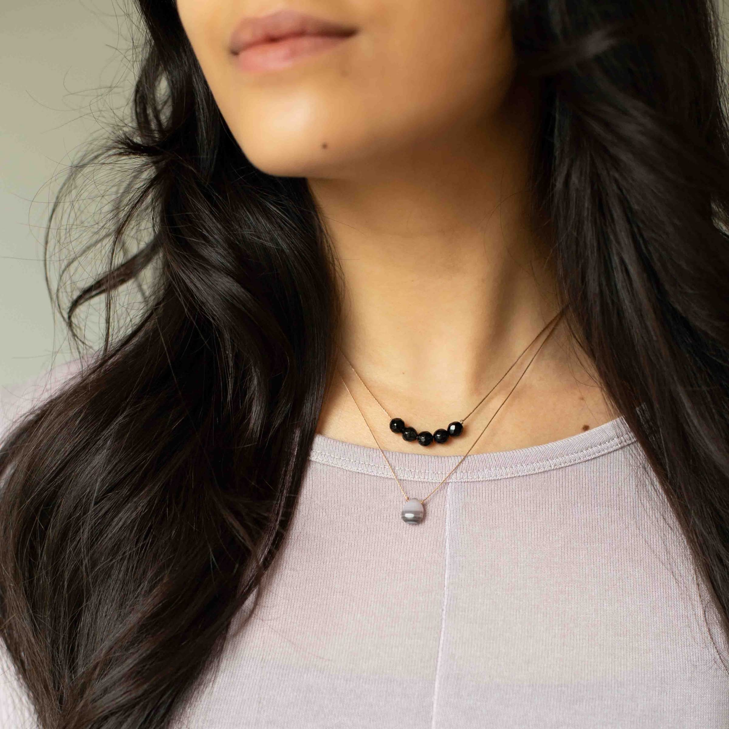 SoulKu Handcrafted Necklace, Empowerment Jewelry With Healing Crystal, Inspirational Jewelry For Women, Mom & Sister Gifts, 2" Extender With Lobster Clasp, 16" Nylon Cord