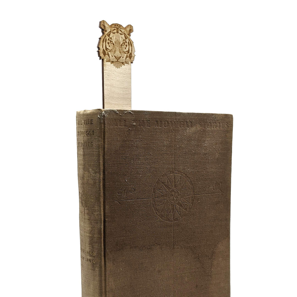 RABBIT Engraved Wood Bookmark | Baltic Birch Wooden Geometric Bunny Animal Creature Book Mark | Great Gift Idea!