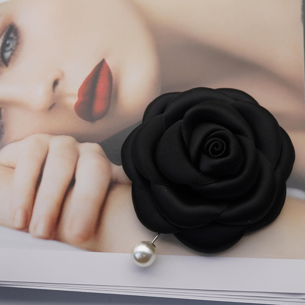 Silk Rose Flower Pin Brooch By NhanDo Handmade – COLOURFUL Floral Brooch Pin, Handmade Gift Ideas, Gift for her, Gift For Mom, Bridesmaid gift, valentines day gifts