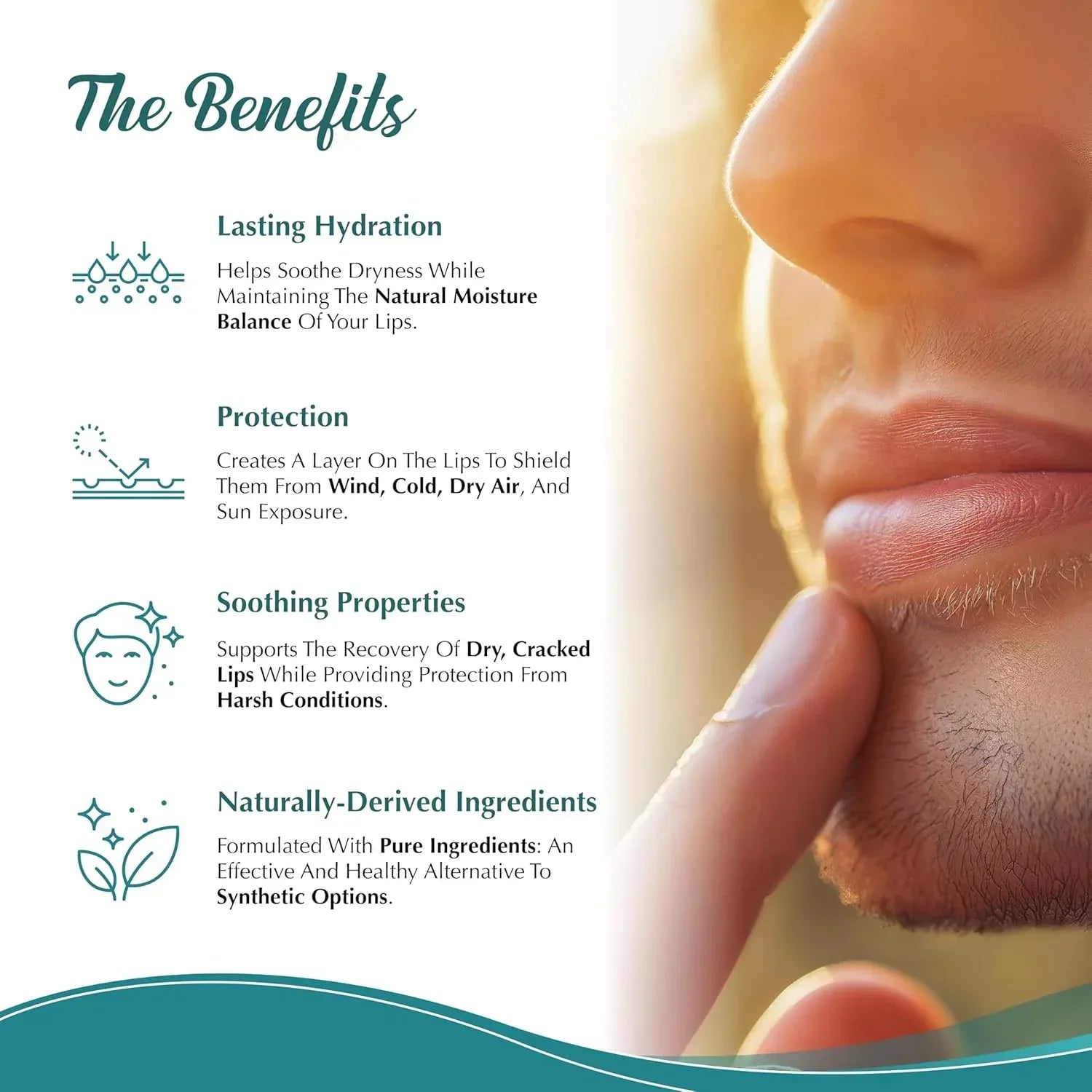 Moisturizing Tallow Lip Balm – Grass-Fed Beef Tallow with Organic Coconut Oil, Beeswax, and Vitamin E – Lip Balm Set – Variety Pack – Travel Essential – 3-Pack - Handmade Lifestyle Shop