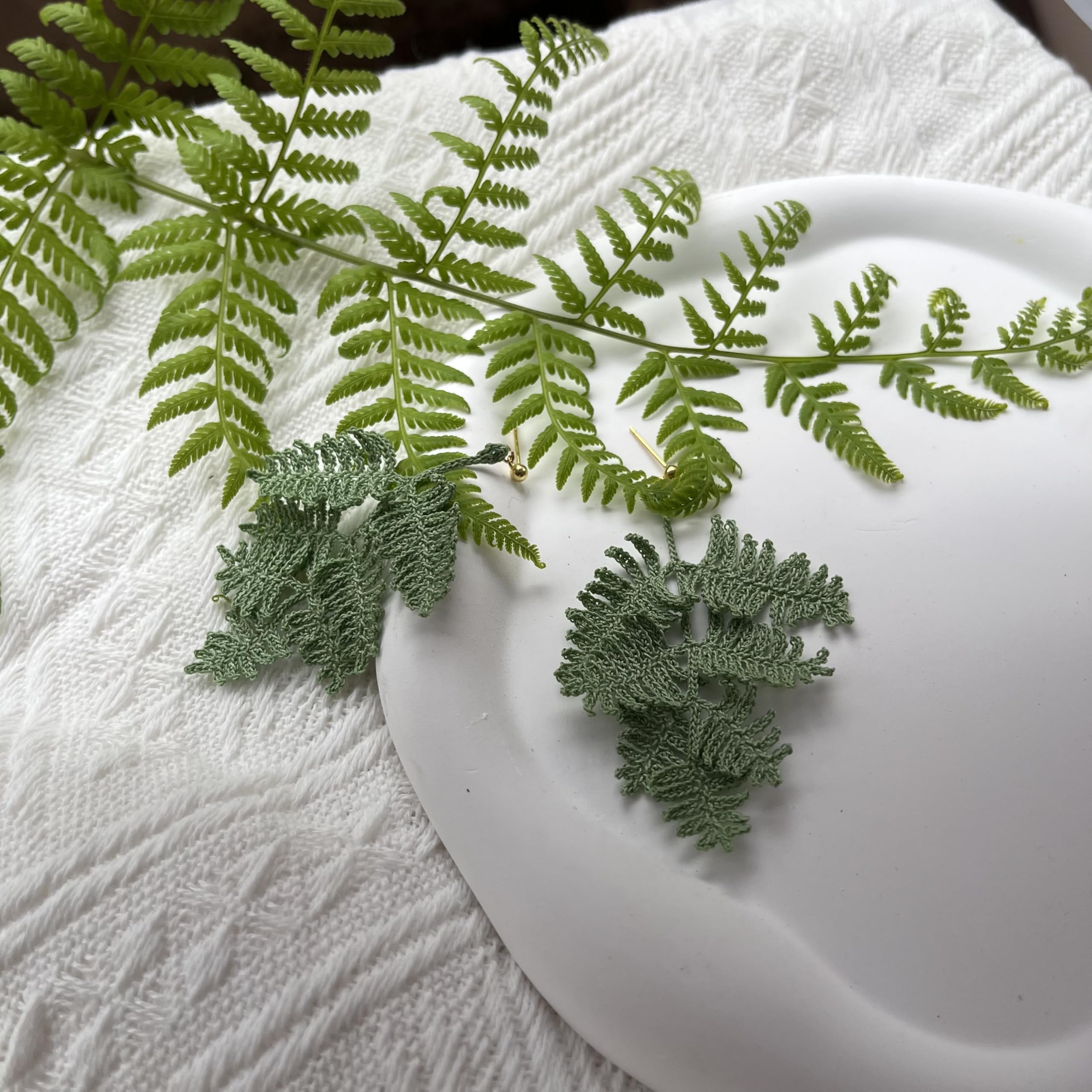 Crochet Flower Handmade Crochet Earring Drop Dangle Earring For Women Girls