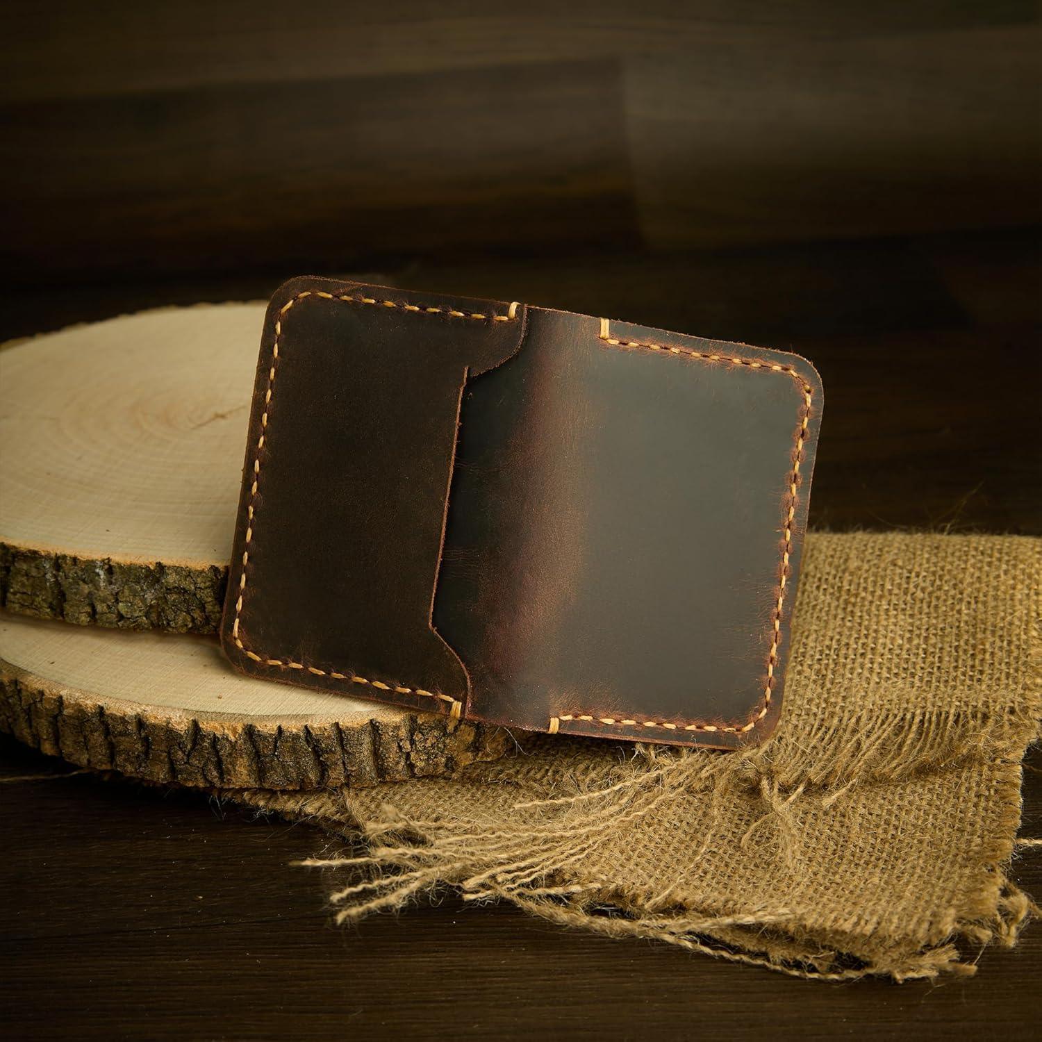 Handmade, Leather Card Wallet, Minimalist Leather Wallet, Bifold Wallet, Front Pocket Wallet, Handmade Leather Card Holder, Leather Wallet for Men, Slim Wallet, Card Wallet - Handmade Lifestyle Shop