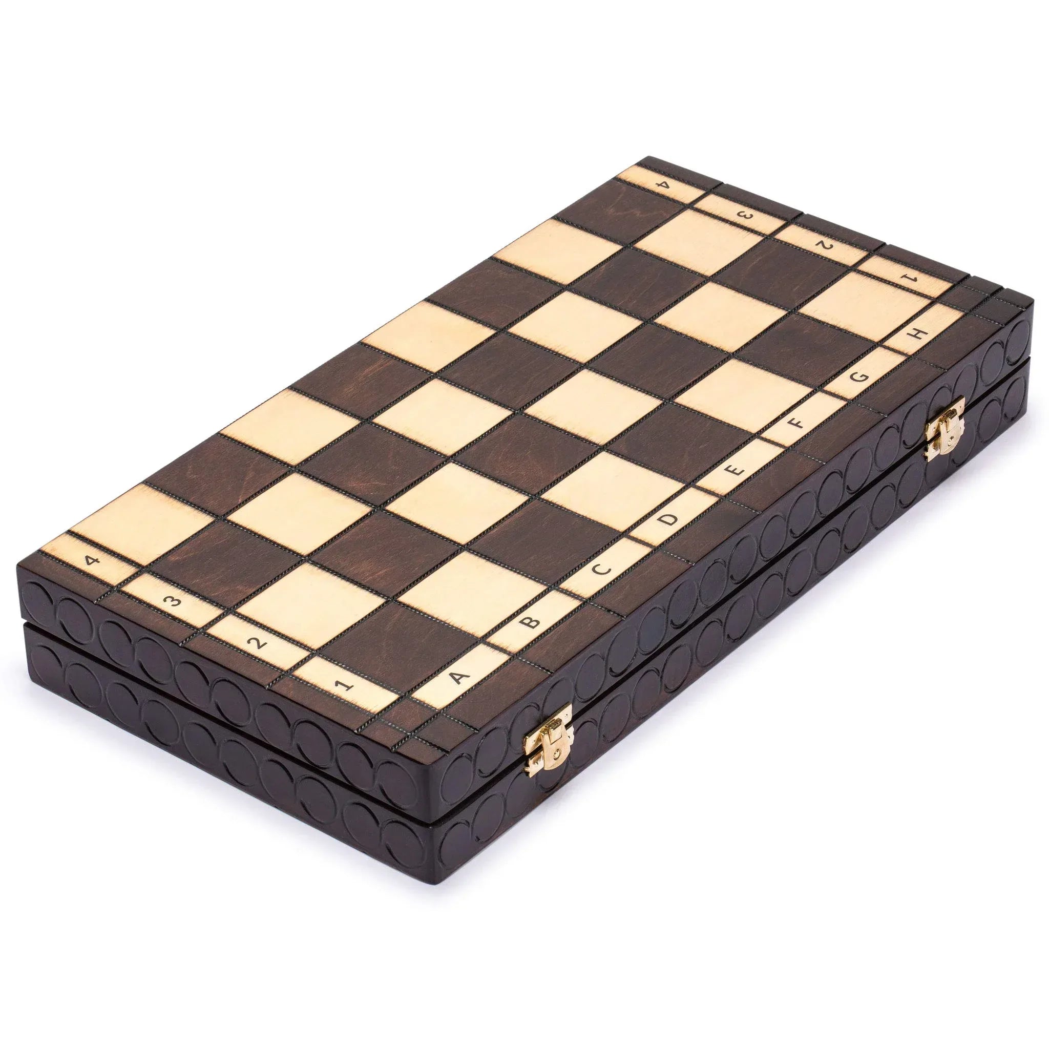 Husaria European International Chess Wooden Game Set, King's Classic - 13.8 Inches Medium Size Chess Set with Handcrafted Chessmen and Felted Folding Board - Handmade Lifestyle Shop