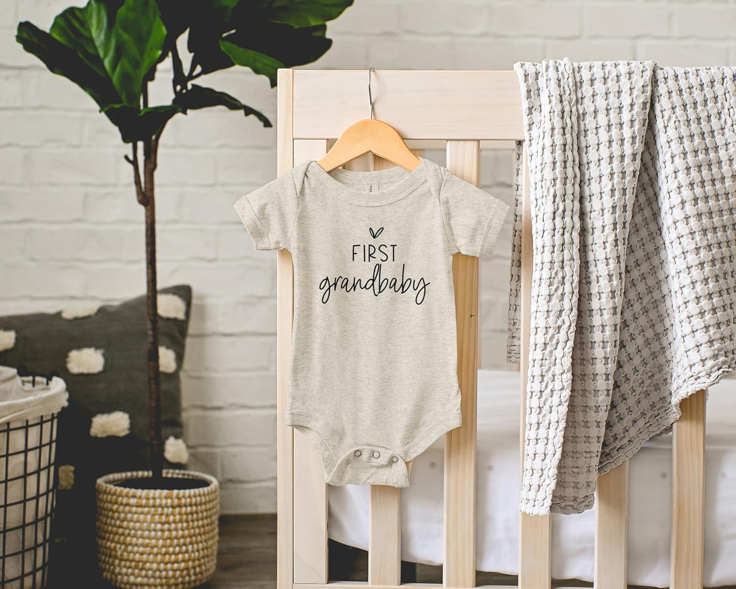 Pregnancy Announcement Infant Bodysuit First Grandbaby Gift for Grandparents | New Baby Surprise