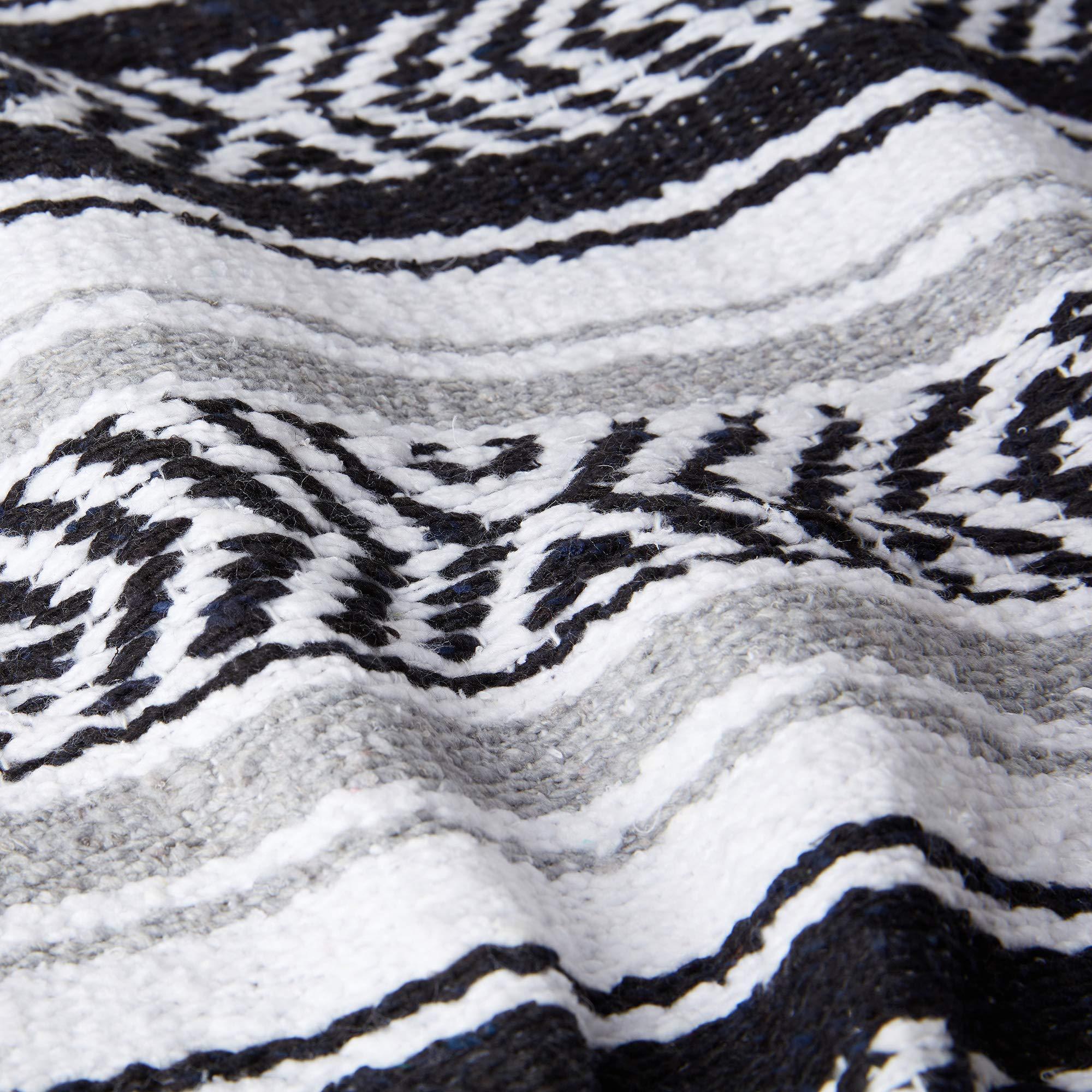 Tan Mexican Blanket by Laguna Beach Textile Co - Beach, Yoga, Camping, or Decorative Throw Blanket - Traditional Handmade Serape - Wheat Sol - Handmade Lifestyle Shop