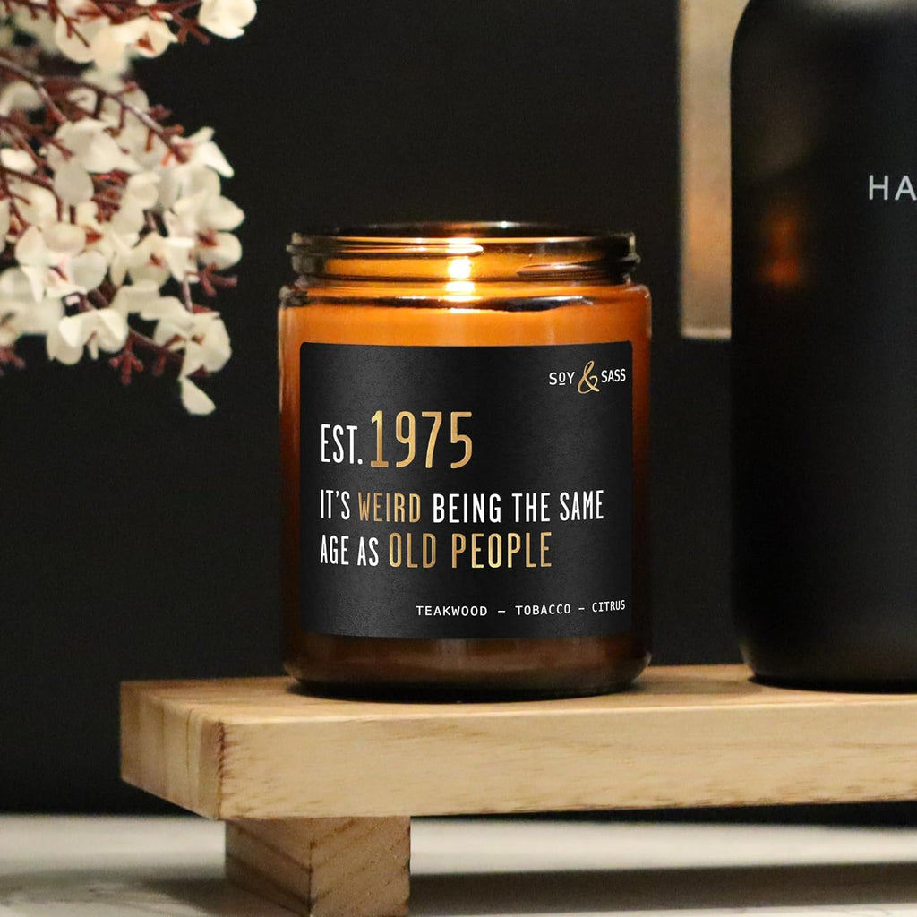 Smoked Vanilla Whiskey Candle - Scented Black Candles for Men or Women - Bourbon, Tobacco & Caramel Soy Wax Mens Candle - Infused w/Essential Oils | Long 50Hr Burn,9oz I Non Toxic I Made in USA