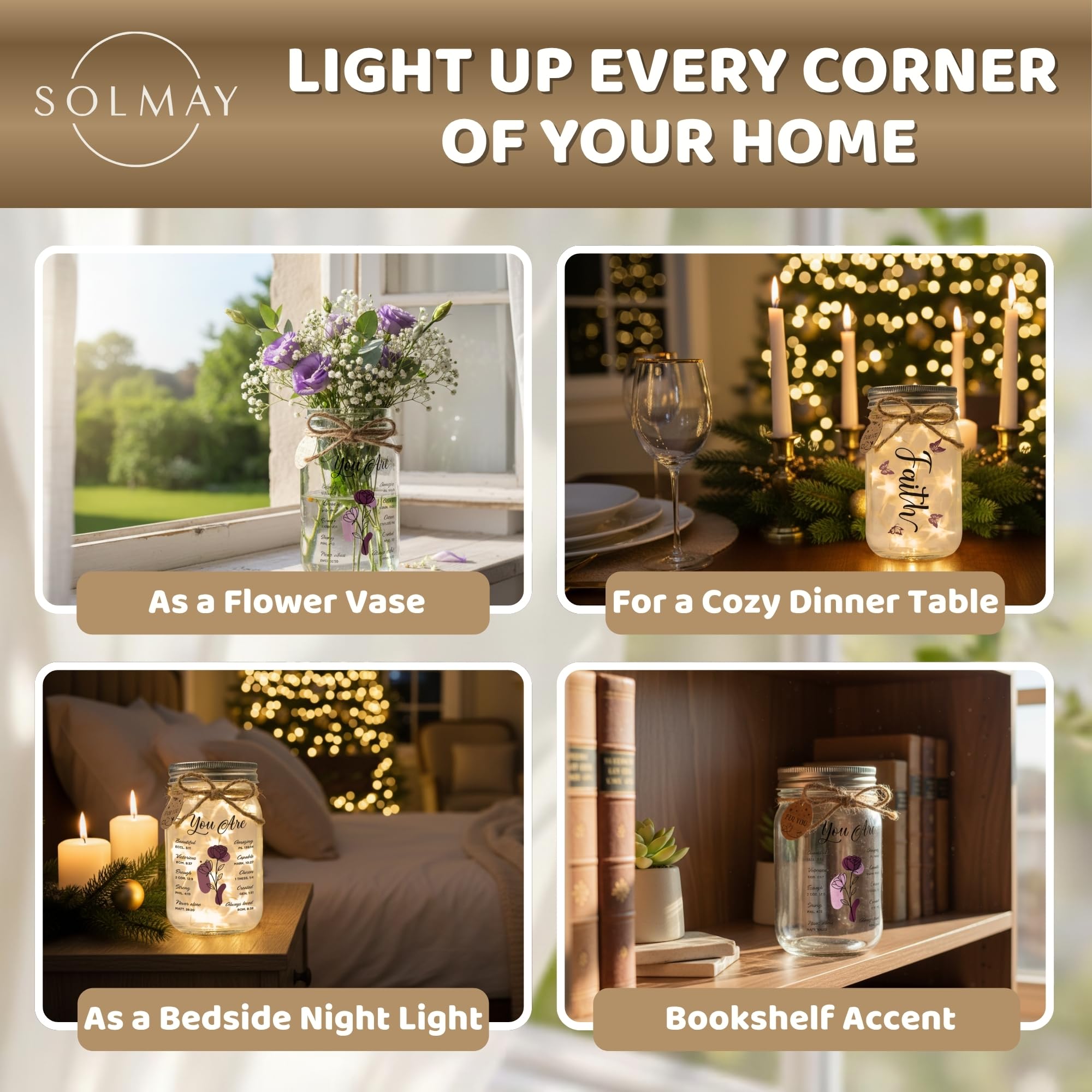 SOLMAY Friendship Gifts for Women – “Good Friends Are Like Stars” Sentimental Keepsake, Best Friend Birthday Gifts for Women Friend, Valentine Gift Idea For Her, Cozy Rustic Home Decor, Ready to Gift