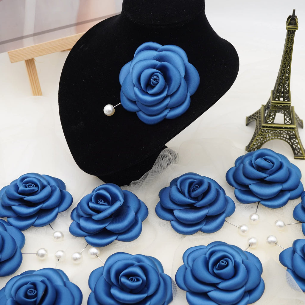 Silk Rose Flower Pin Brooch By NhanDo Handmade – COLOURFUL Floral Brooch Pin, Handmade Gift Ideas, Gift for her, Gift For Mom, Bridesmaid gift, valentines day gifts