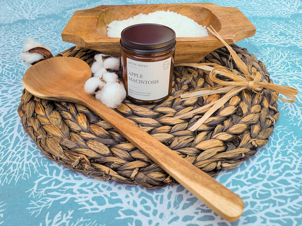 Vanilla Bourbon Candle | Arctic Wicks 9oz Coconut & Beeswax Candles | Scented Non-Toxic Candles for Fall, Winter, Holidays, Gifts For Him, Whiskey Bourbon, Vanilla Candle | USDA Certified Biobased