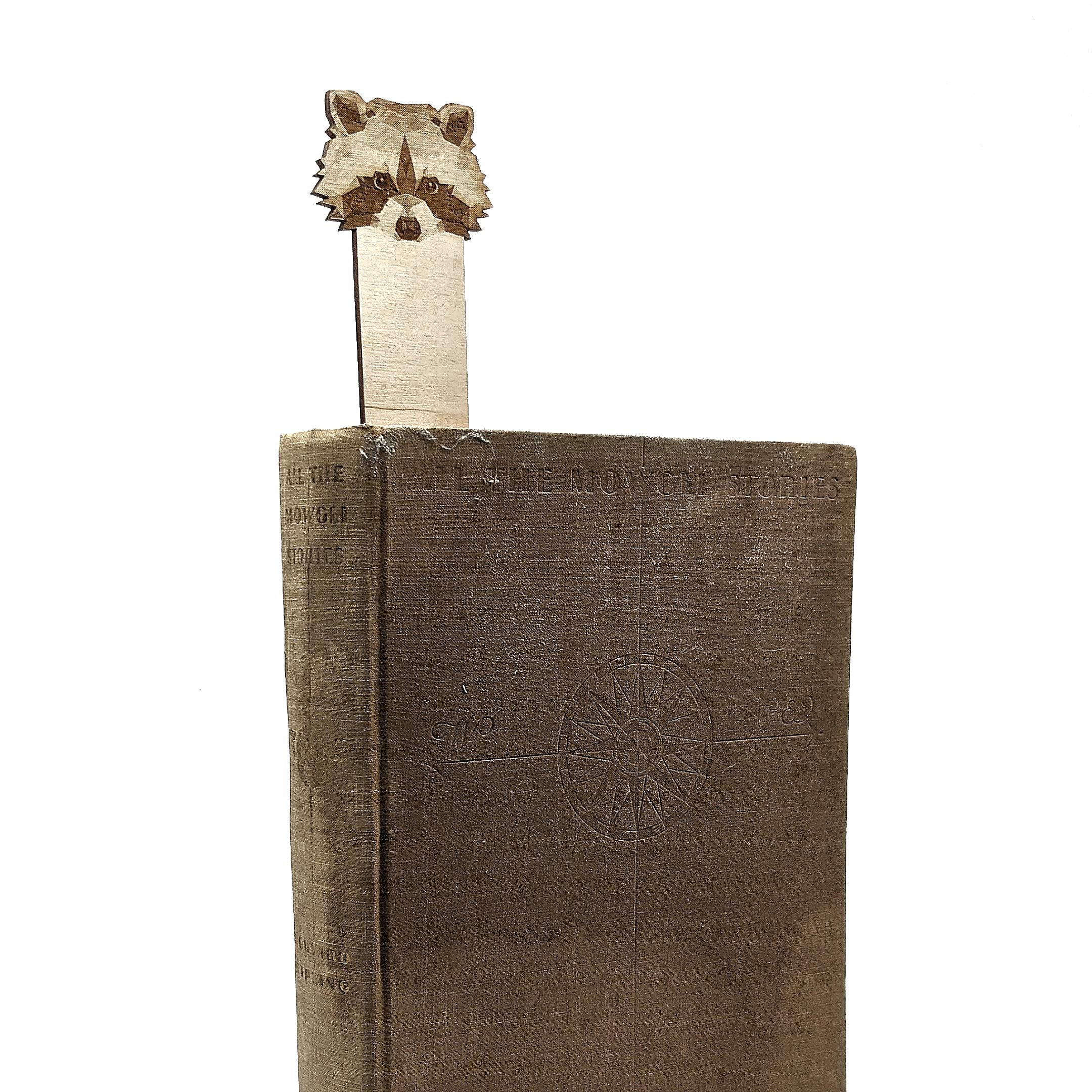 RABBIT Engraved Wood Bookmark | Baltic Birch Wooden Geometric Bunny Animal Creature Book Mark | Great Gift Idea!