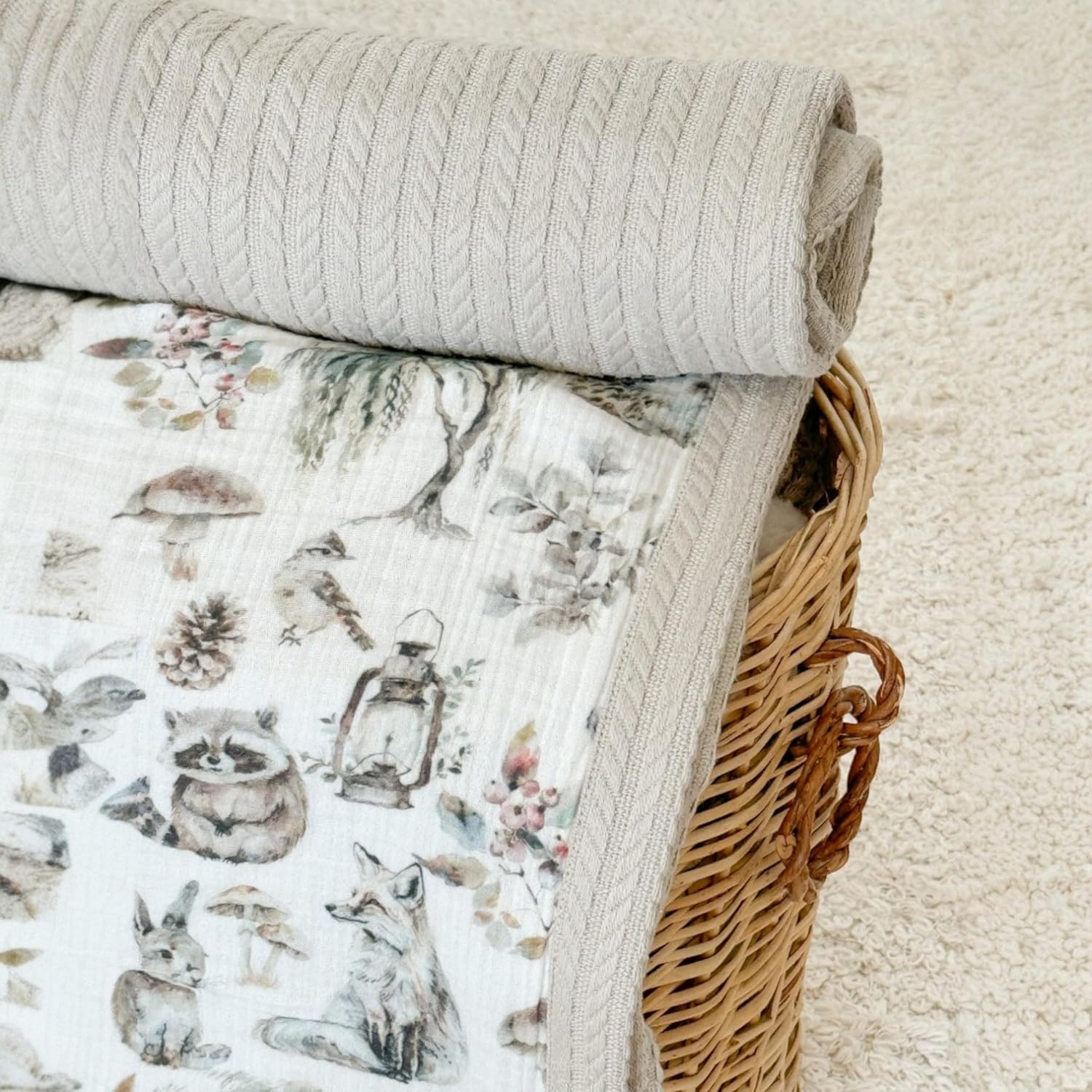 Mouliss Personalized Baby Blanket with Name – Handmade 100% Organic Cotton Newborn Gift | Custom Knit Blanket for Boys, Girls, Kids & Baby Showers