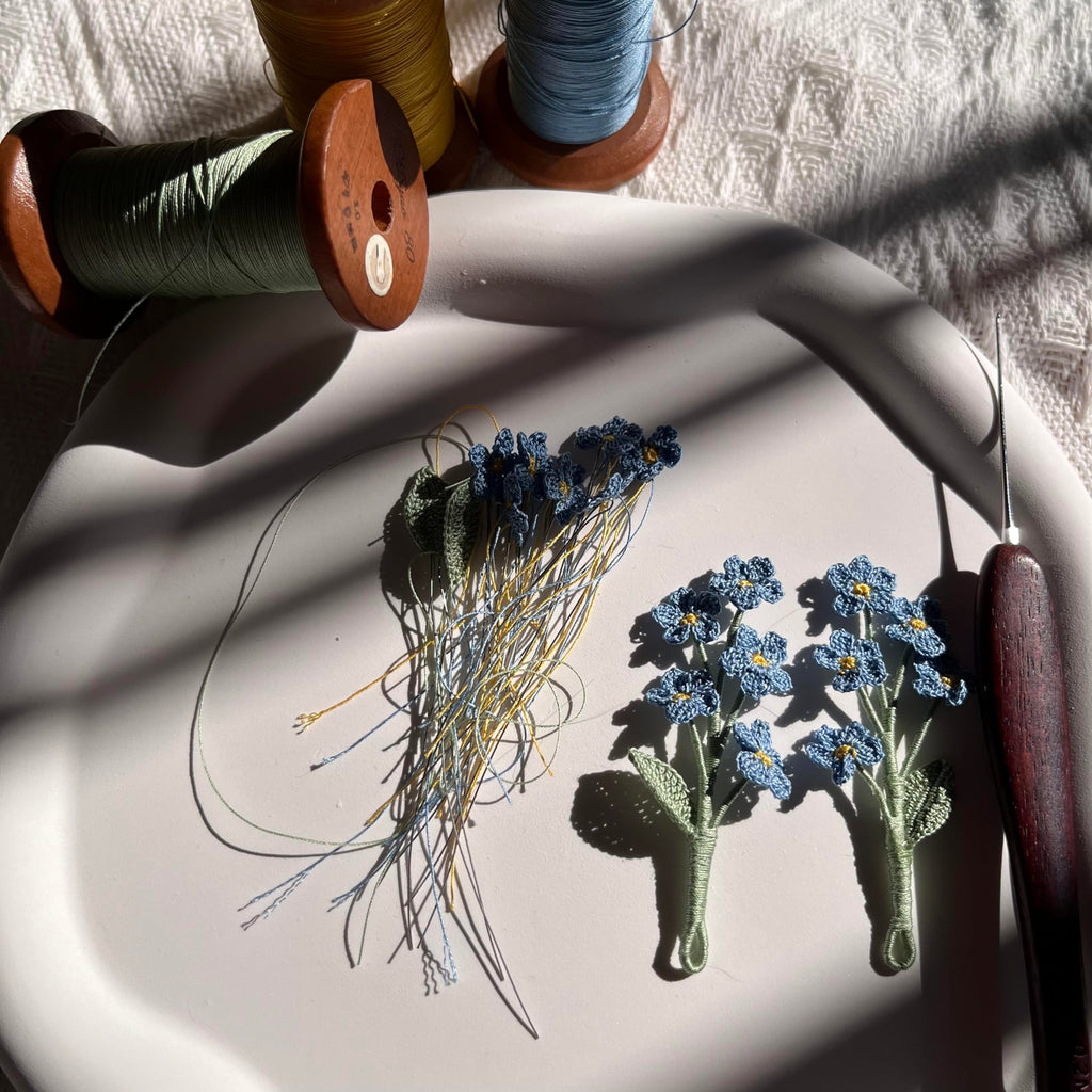 Crochet Flower Handmade Crochet Earring Drop Dangle Earring For Women Girls