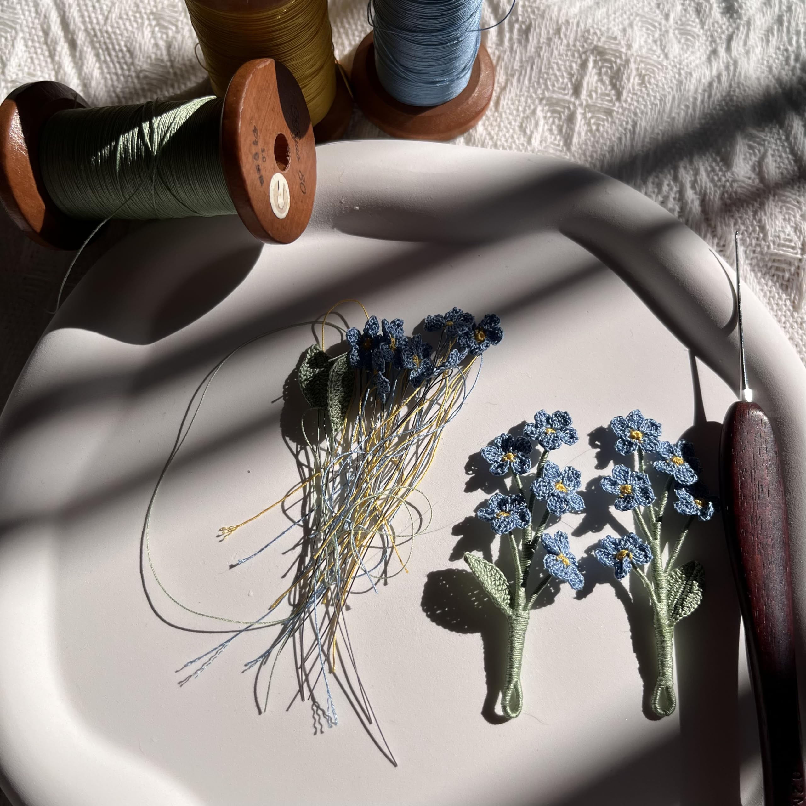 Crochet Flower Handmade Crochet Earring Drop Dangle Earring For Women Girls