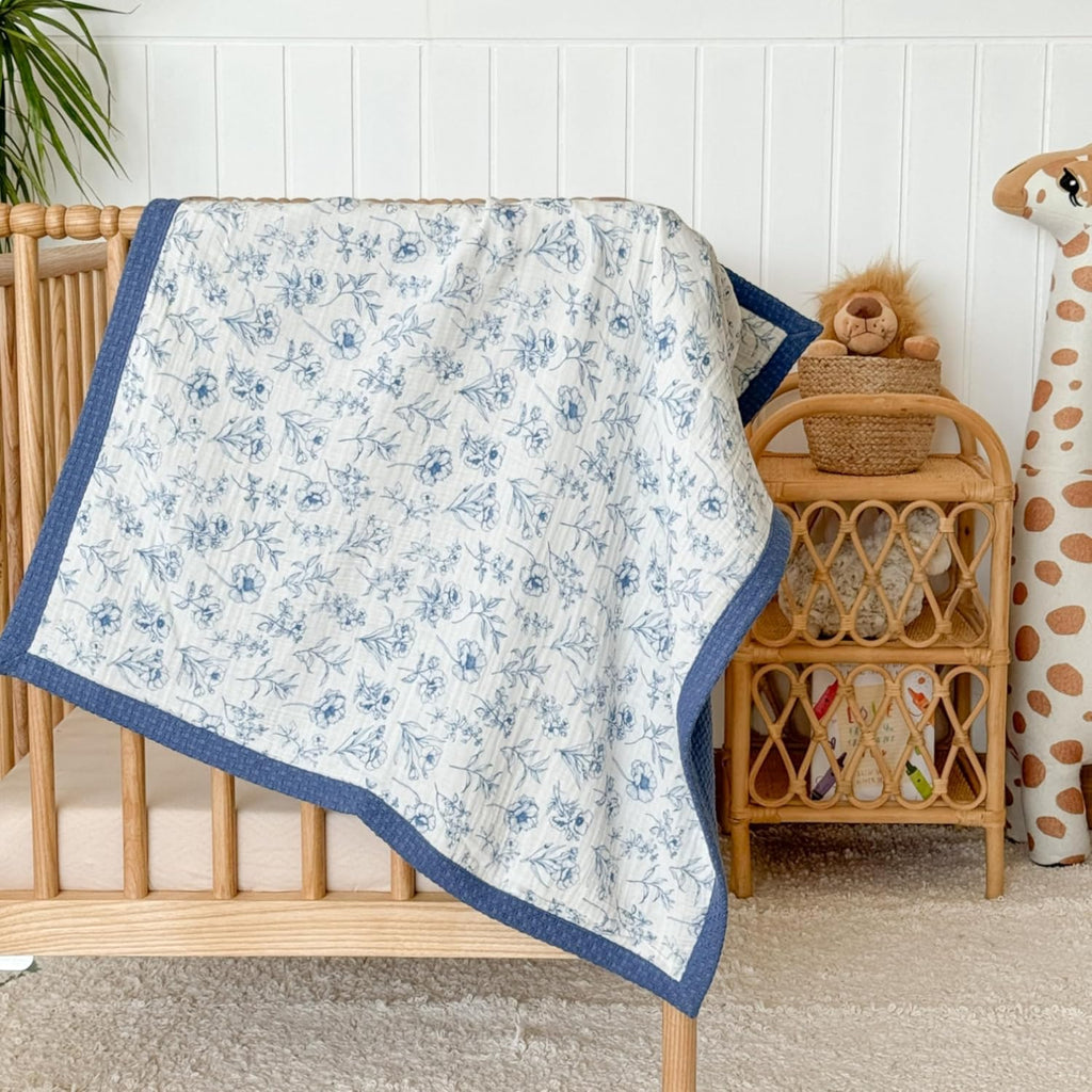 Mouliss Personalized Baby Blanket with Name – Handmade 100% Organic Cotton Newborn Gift | Custom Knit Blanket for Boys, Girls, Kids & Baby Showers