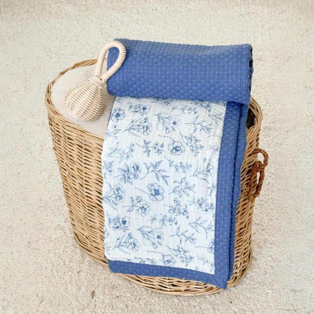 Mouliss Personalized Baby Blanket with Name – Handmade 100% Organic Cotton Newborn Gift | Custom Knit Blanket for Boys, Girls, Kids & Baby Showers