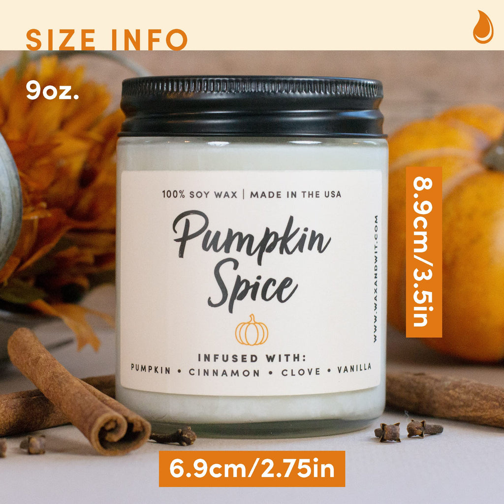 Wax & Wit Cinnamon Rolls Fall Candles for Home Scented – Cinnamon and Buttercream Frosting – Perfect Home Décor Gifts for Autumn, Holiday, Christmas, Winter - 9oz, Soy Wax, 50 Hour Burn