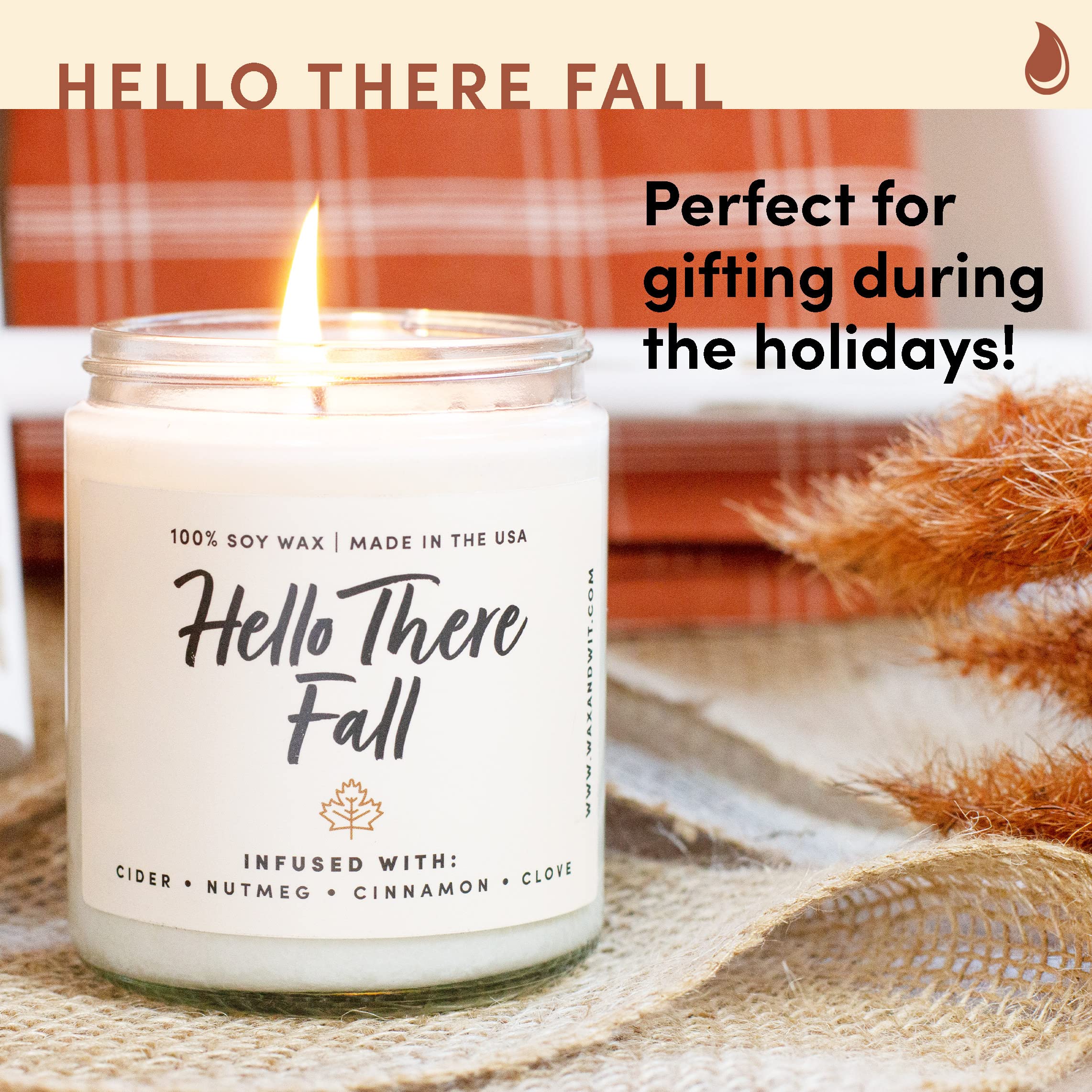 Wax & Wit Cinnamon Rolls Fall Candles for Home Scented – Cinnamon and Buttercream Frosting – Perfect Home Décor Gifts for Autumn, Holiday, Christmas, Winter - 9oz, Soy Wax, 50 Hour Burn