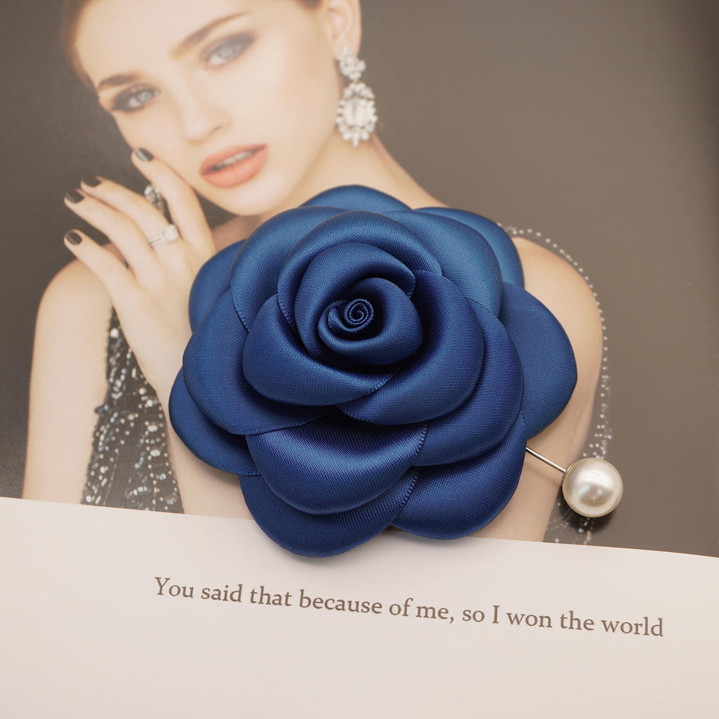 Silk Rose Flower Pin Brooch By NhanDo Handmade – COLOURFUL Floral Brooch Pin, Handmade Gift Ideas, Gift for her, Gift For Mom, Bridesmaid gift, valentines day gifts