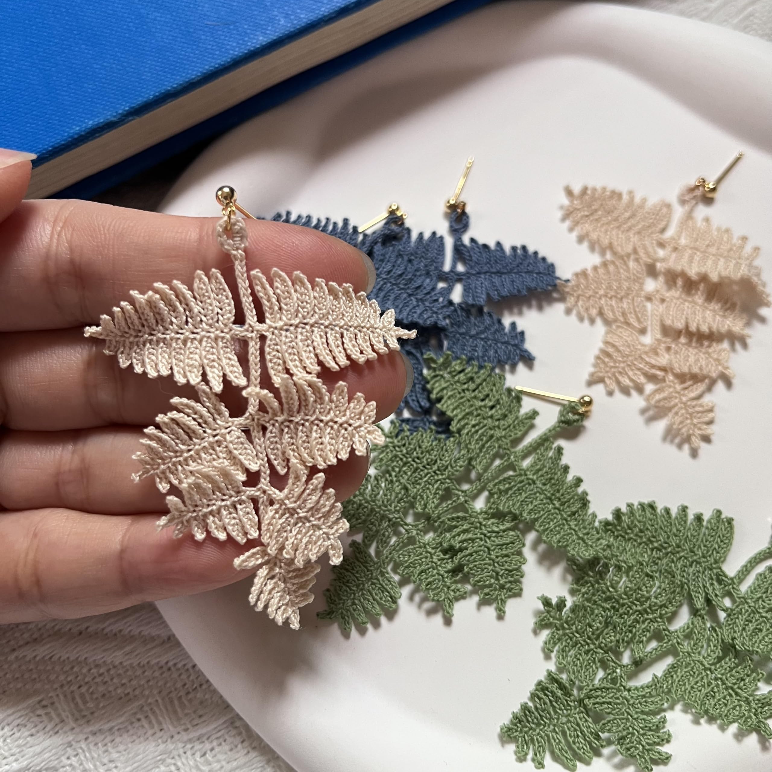 Crochet Flower Handmade Crochet Earring Drop Dangle Earring For Women Girls