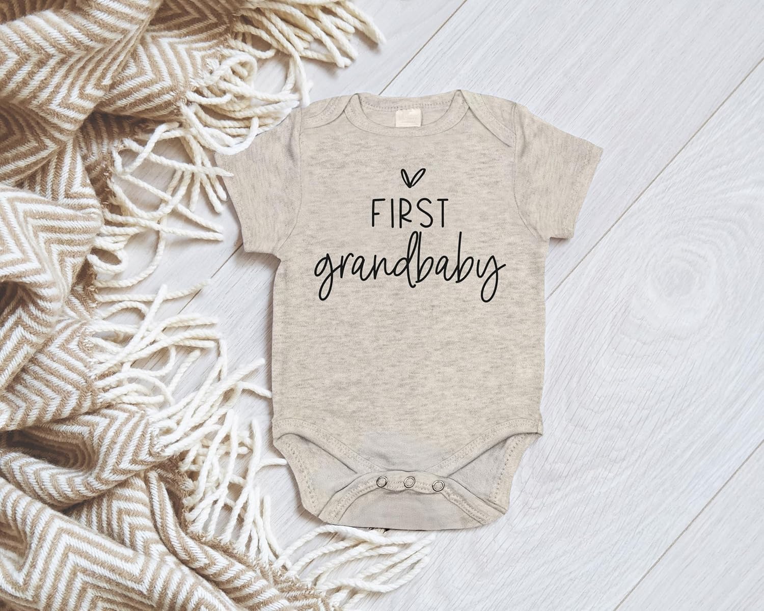 Pregnancy Announcement Infant Bodysuit First Grandbaby Gift for Grandparents | New Baby Surprise