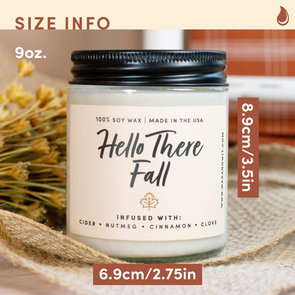 Wax & Wit Cinnamon Rolls Fall Candles for Home Scented – Cinnamon and Buttercream Frosting – Perfect Home Décor Gifts for Autumn, Holiday, Christmas, Winter - 9oz, Soy Wax, 50 Hour Burn