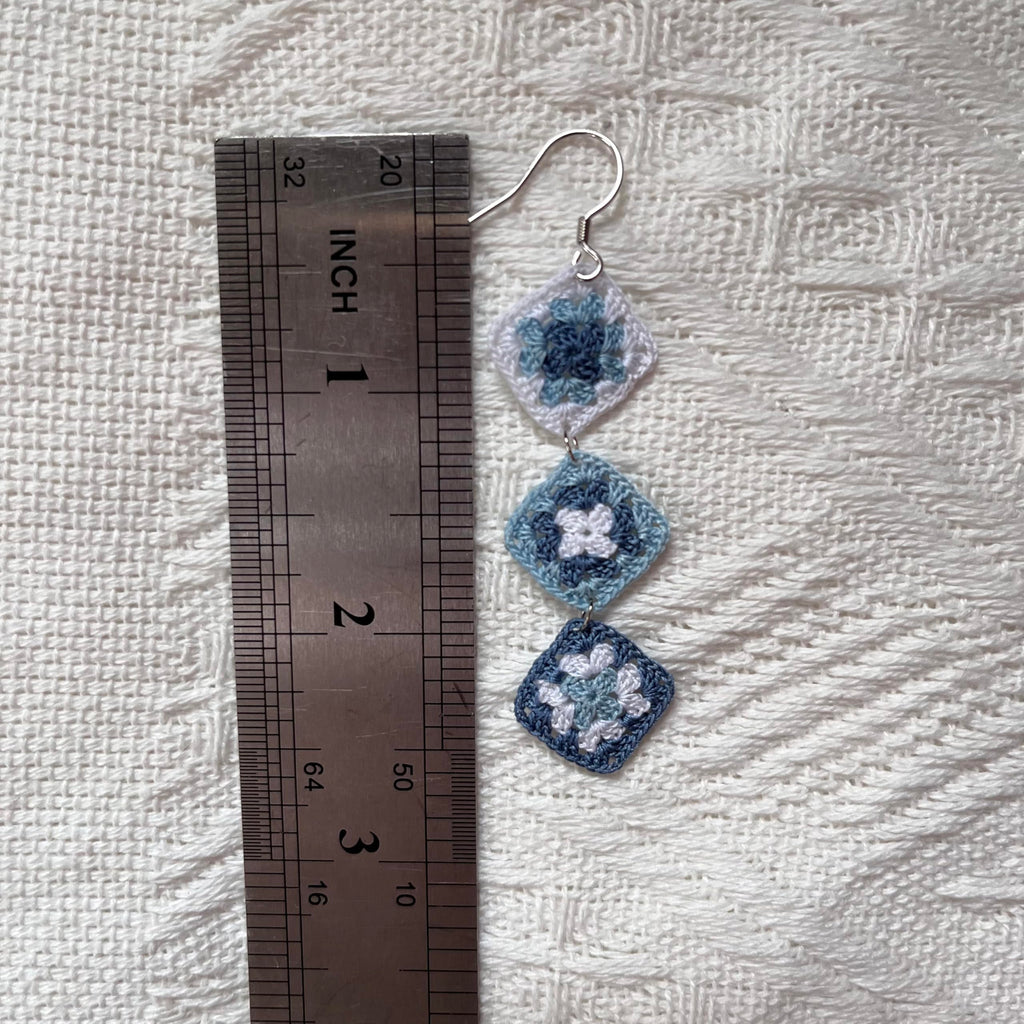 Crochet Flower Handmade Crochet Earring Drop Dangle Earring For Women Girls