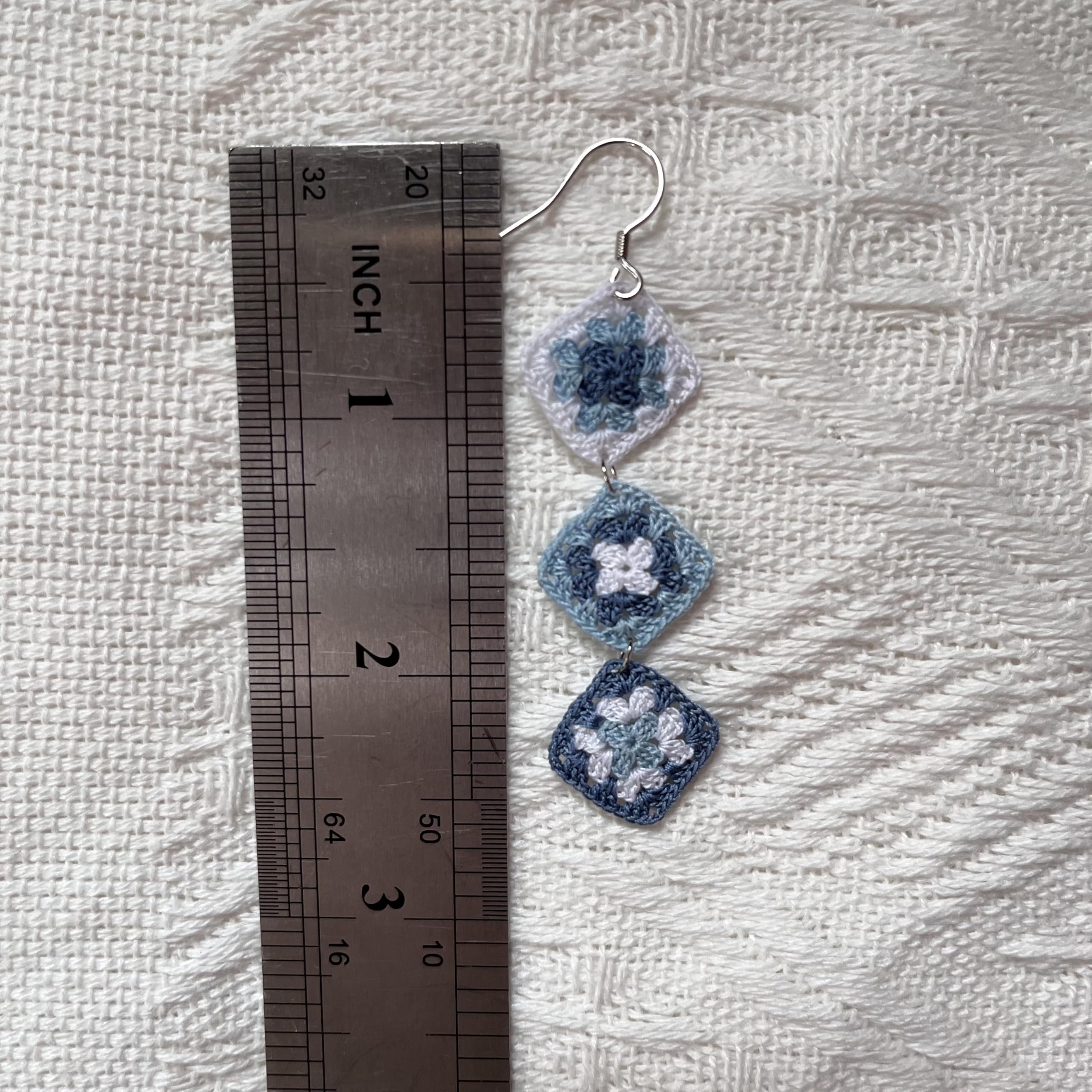 Crochet Flower Handmade Crochet Earring Drop Dangle Earring For Women Girls