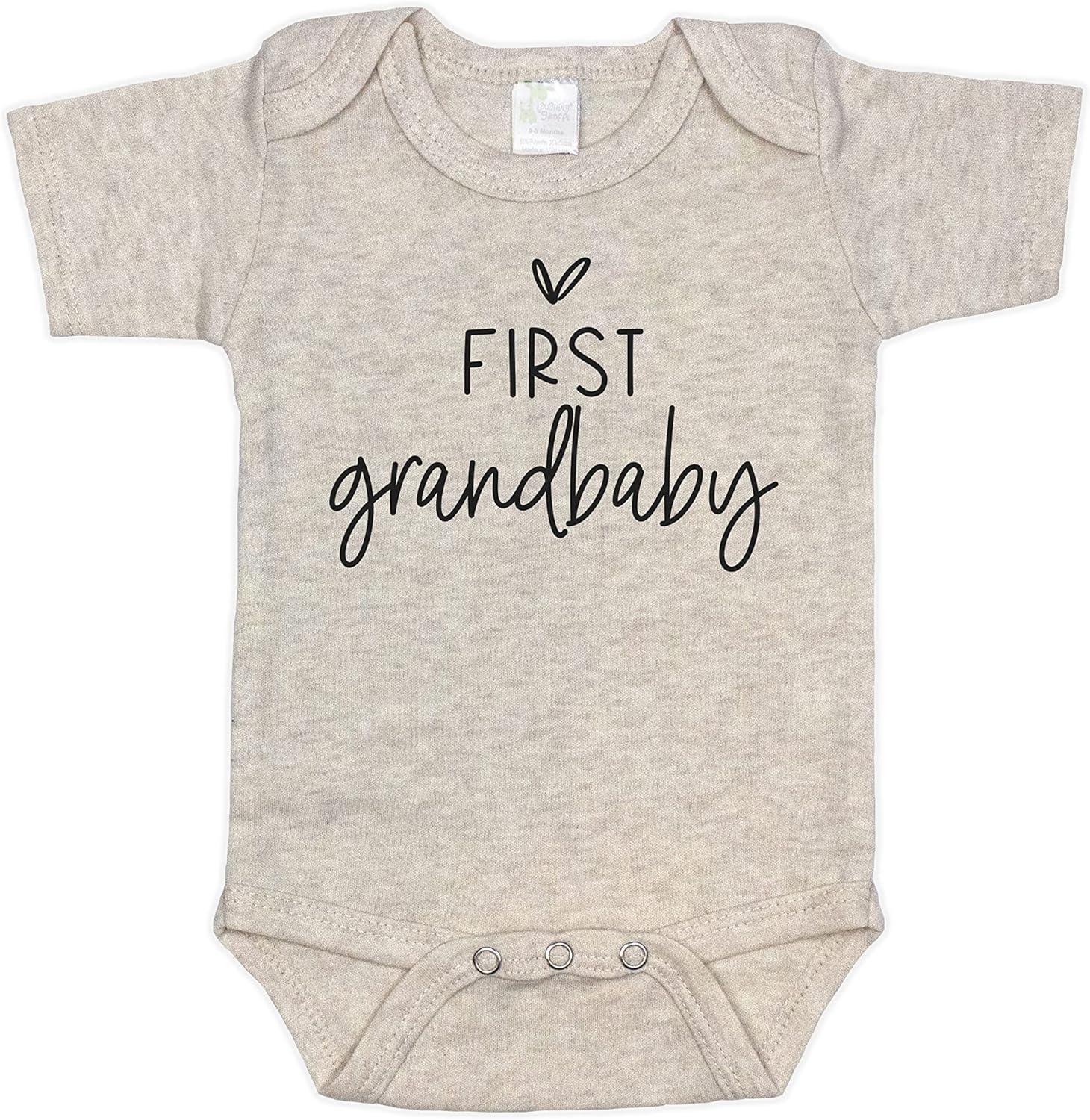 Pregnancy Announcement Infant Bodysuit First Grandbaby Gift for Grandparents | New Baby Surprise - Handmade Lifestyle Shop
