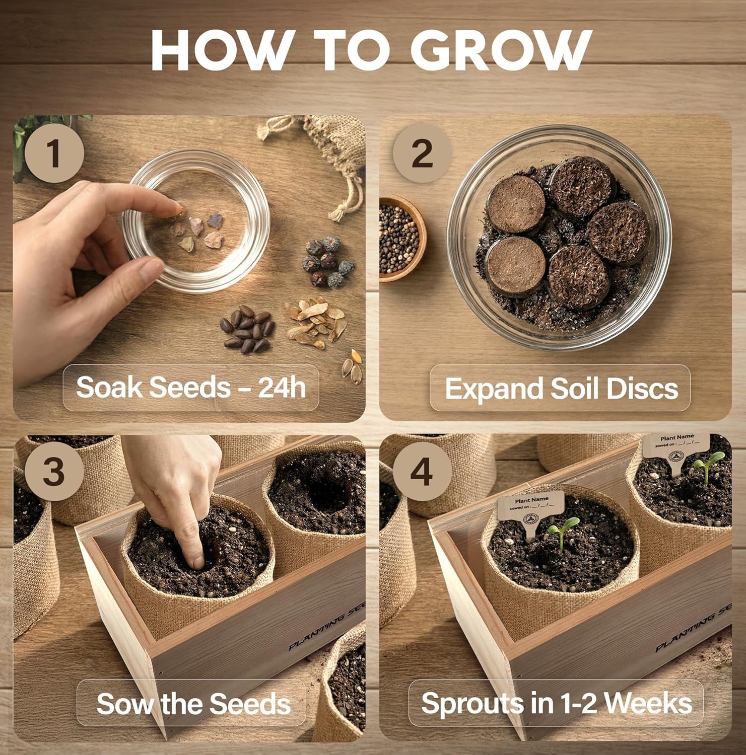 Bonsai Tree Kit for Beginners – 5X Unique Japanese Bonzai Trees | Complete Indoor Bonsai Starter Kit for Growing Bonsai Plants with Tools & Planters – DIY Gardening Gifts for Women & Men