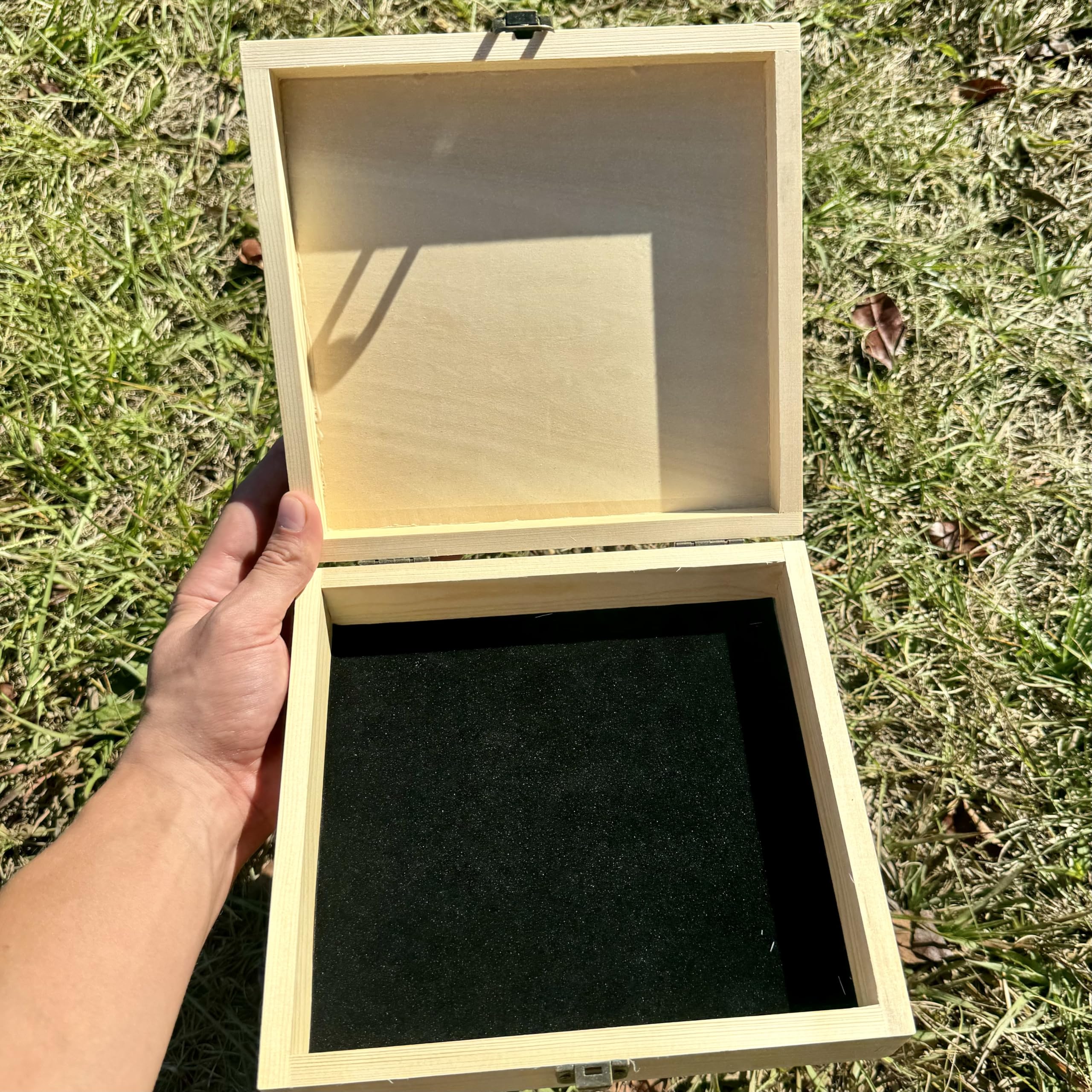 Dark Walnut Wooden Keepsake Box Our Adventures - 8.5x6x3in, Ideal for 5th Anniversary, Elegant Memory Box for Couples, Travel-Themed Storage