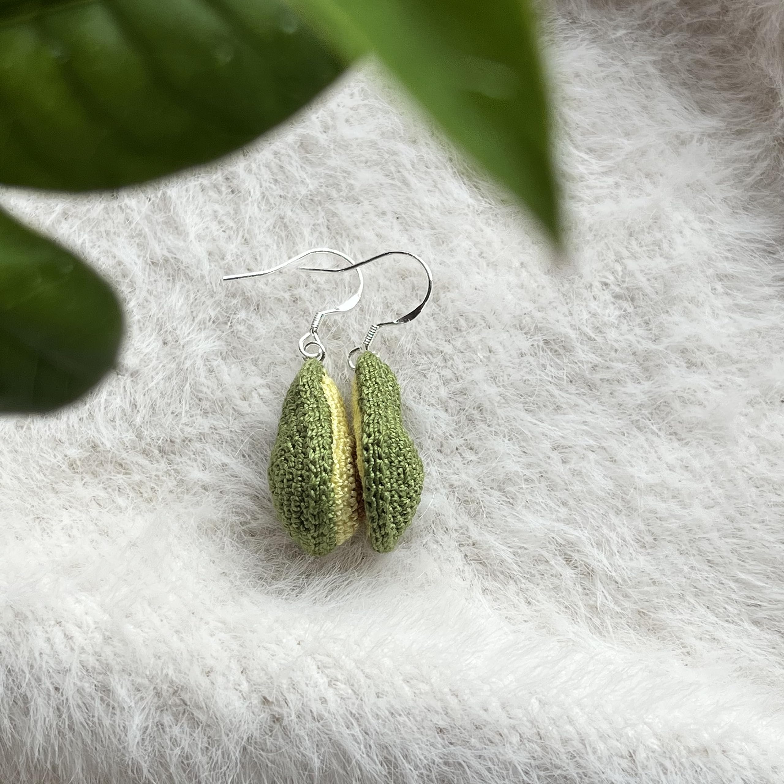 Crochet Flower Handmade Crochet Earring Drop Dangle Earring For Women Girls