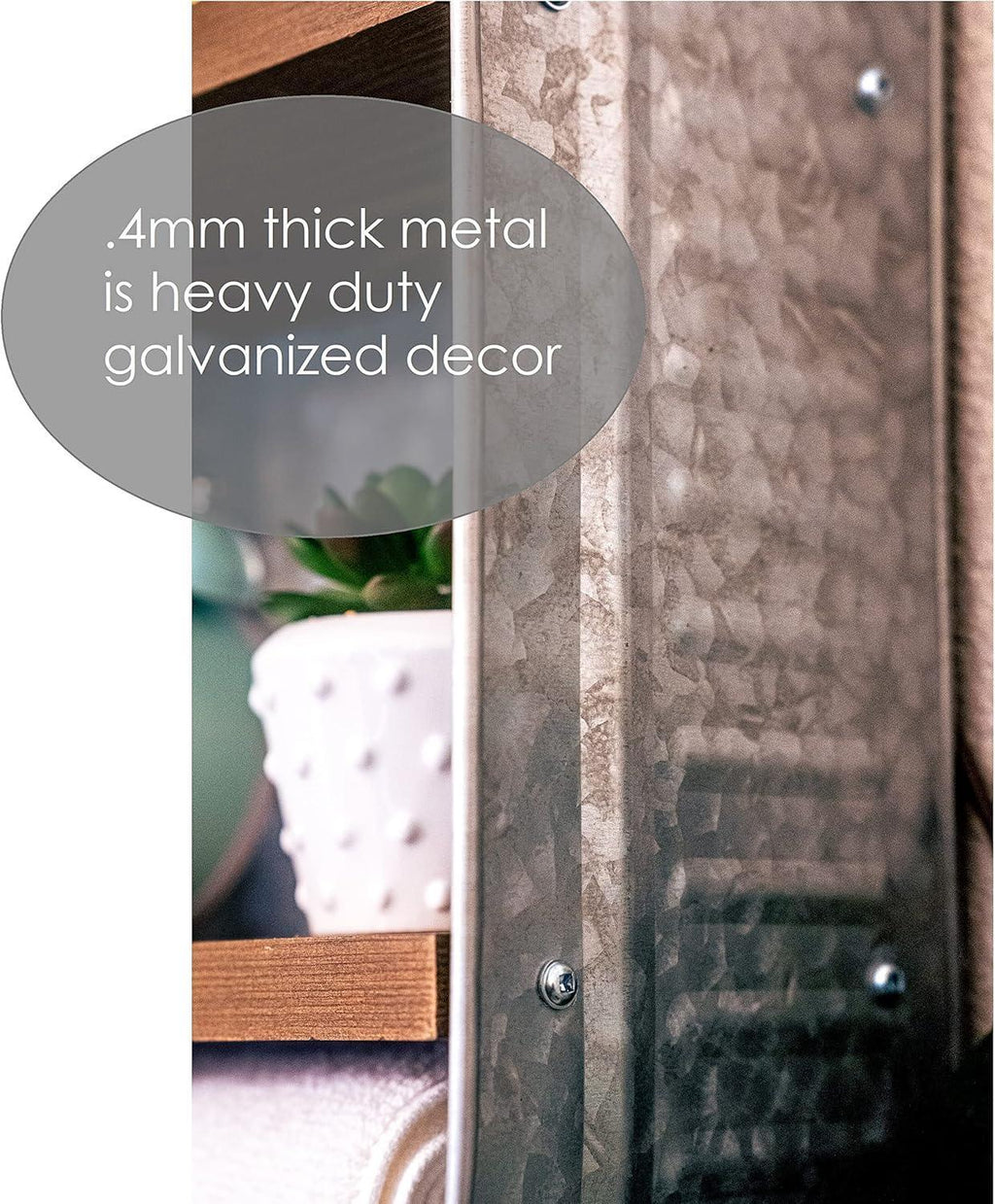 Galvanized Wash Tub with Shelves | Rustic Bathroom Décor | Farmhouse Rustic Bathroom Shelves | Metal Wash Tub Cubby | Galvanized Shelf Wall - Handmade Lifestyle Shop