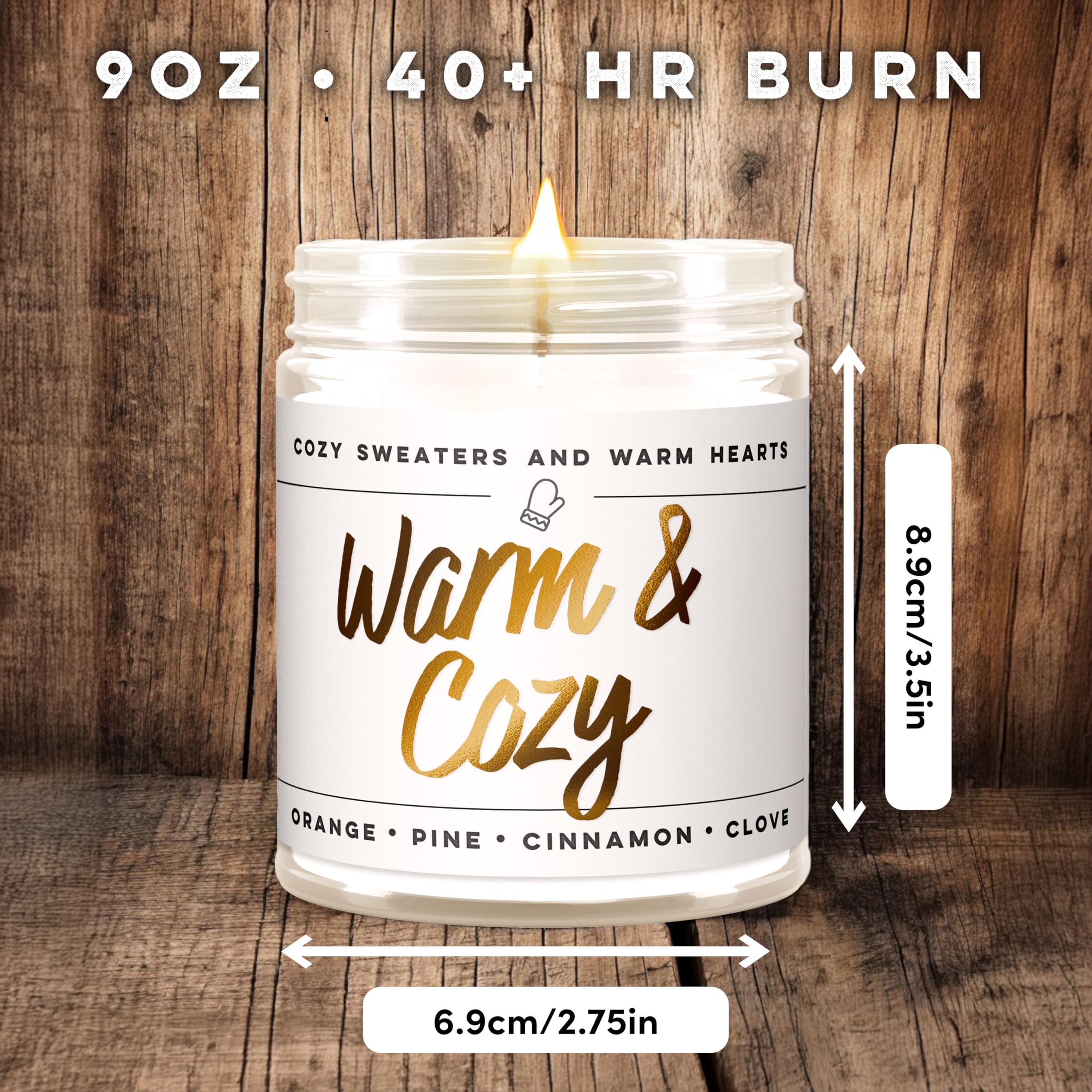 Wax & Wit Cinnamon Rolls Fall Candles for Home Scented – Cinnamon and Buttercream Frosting – Perfect Home Décor Gifts for Autumn, Holiday, Christmas, Winter - 9oz, Soy Wax, 50 Hour Burn