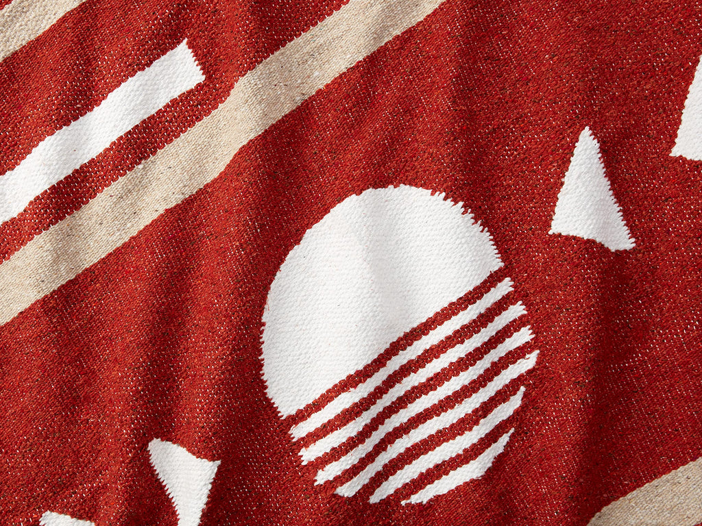 Tan Mexican Blanket by Laguna Beach Textile Co - Beach, Yoga, Camping, or Decorative Throw Blanket - Traditional Handmade Serape - Wheat Sol