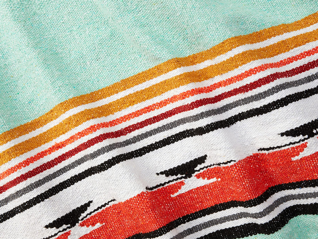 Tan Mexican Blanket by Laguna Beach Textile Co - Beach, Yoga, Camping, or Decorative Throw Blanket - Traditional Handmade Serape - Wheat Sol