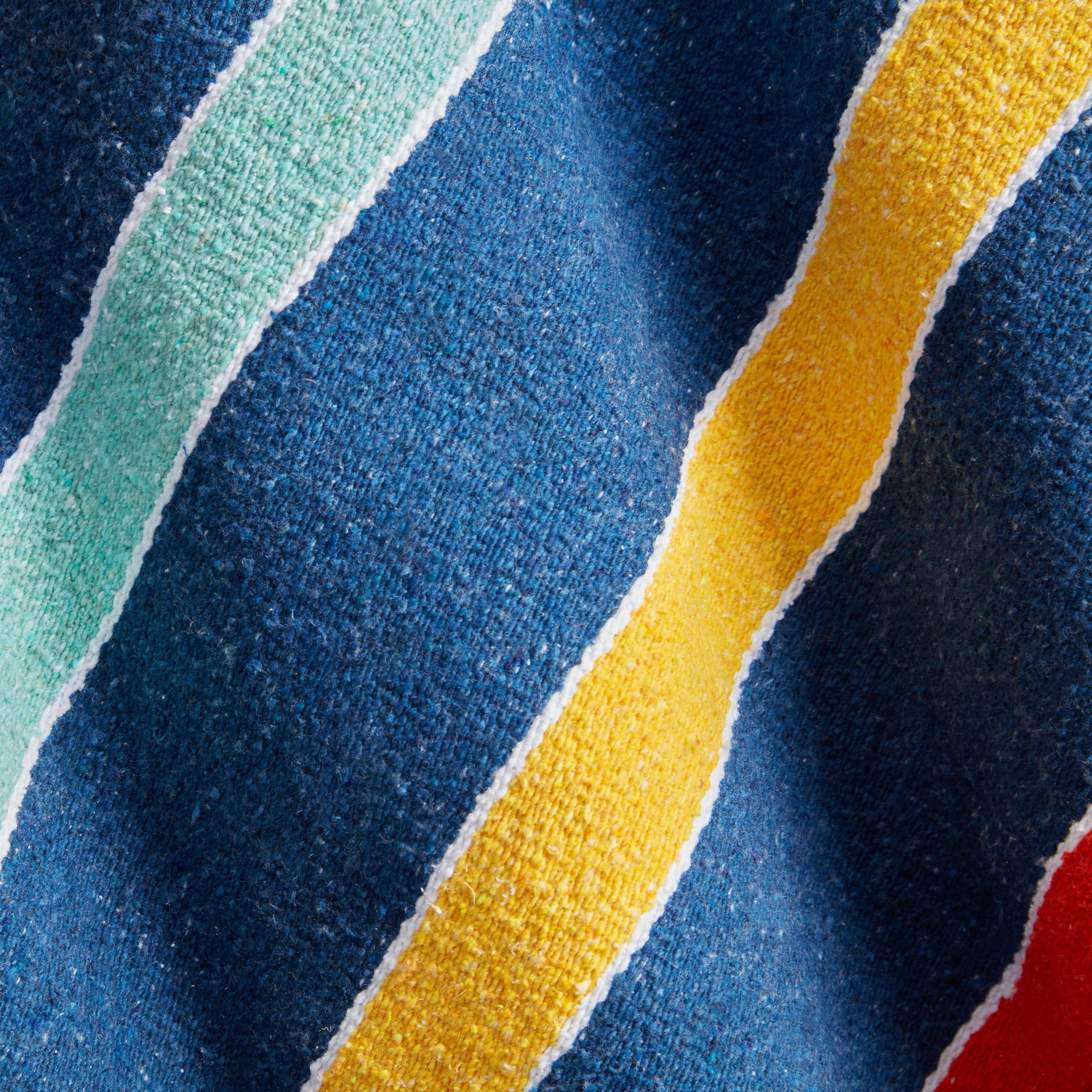 Tan Mexican Blanket by Laguna Beach Textile Co - Beach, Yoga, Camping, or Decorative Throw Blanket - Traditional Handmade Serape - Wheat Sol